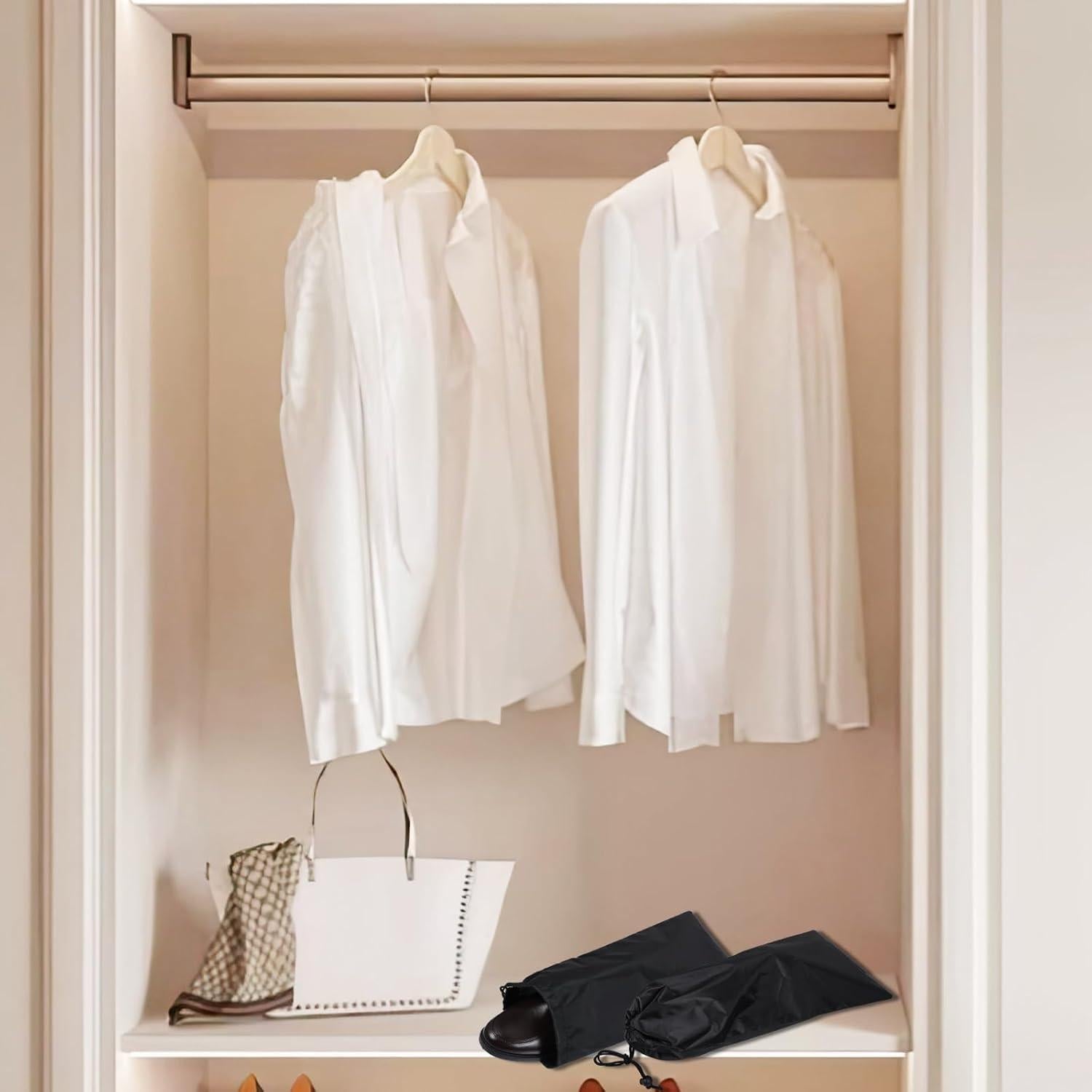 Paquete de 20 bolsas para zapatos Tolare 45x20 cm negras