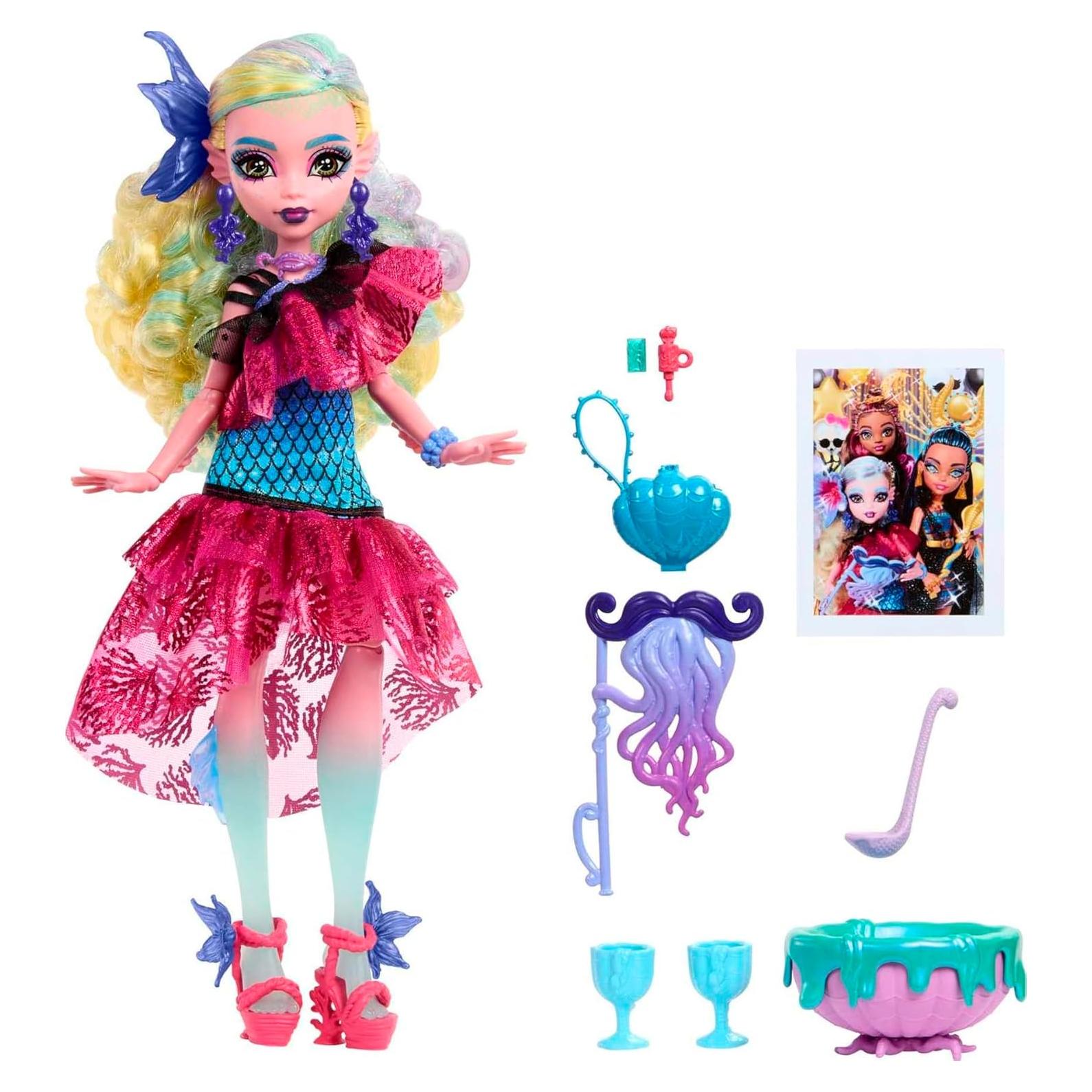 Muñeca Lagoona Blue Monster High Monster Ball con accesorios
