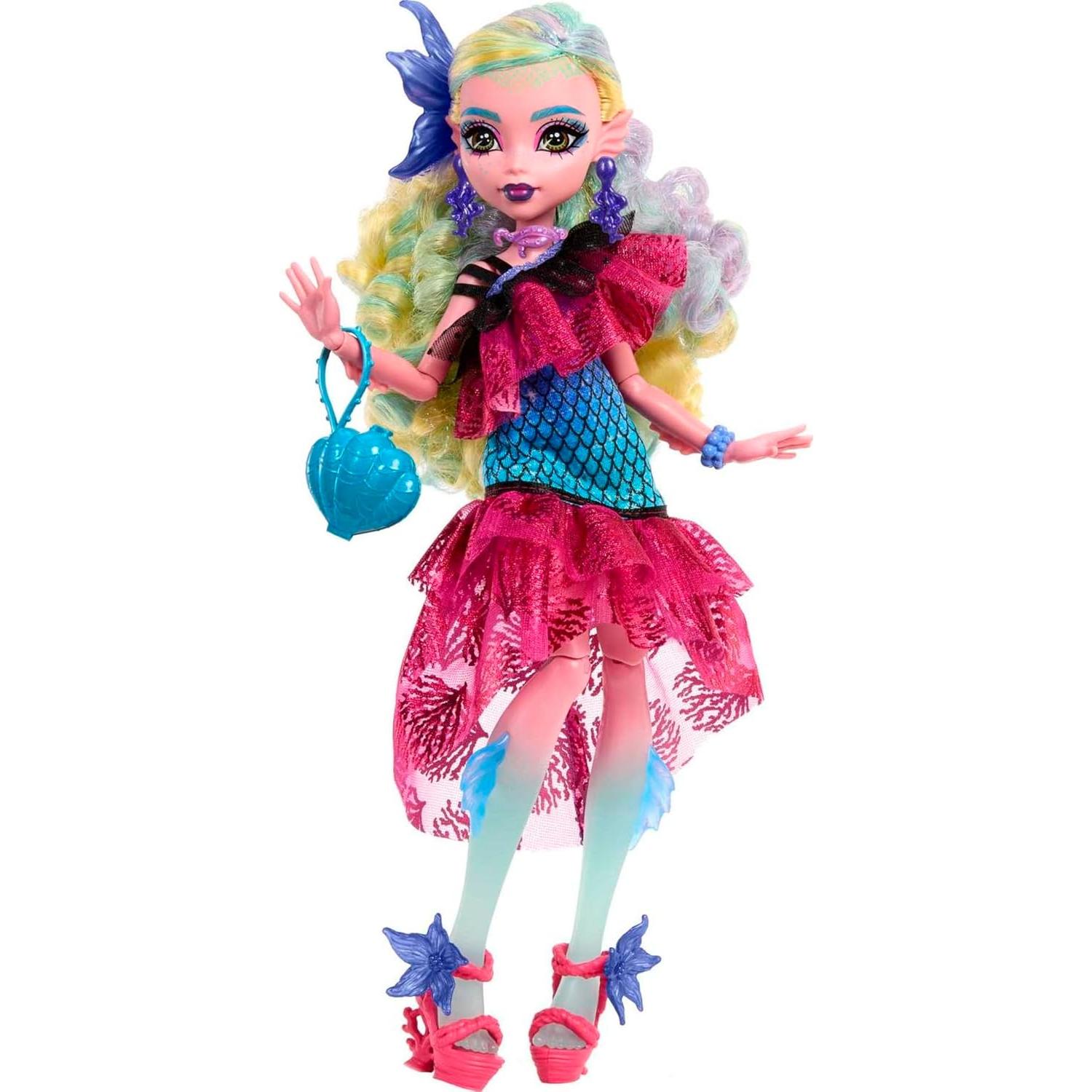Muñeca Lagoona Blue Monster High Monster Ball con accesorios