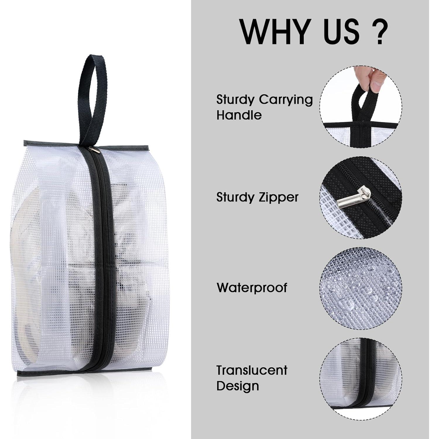 6 Bolsas de Zapatos Impermeables Cobee 40x20cm para Viaje