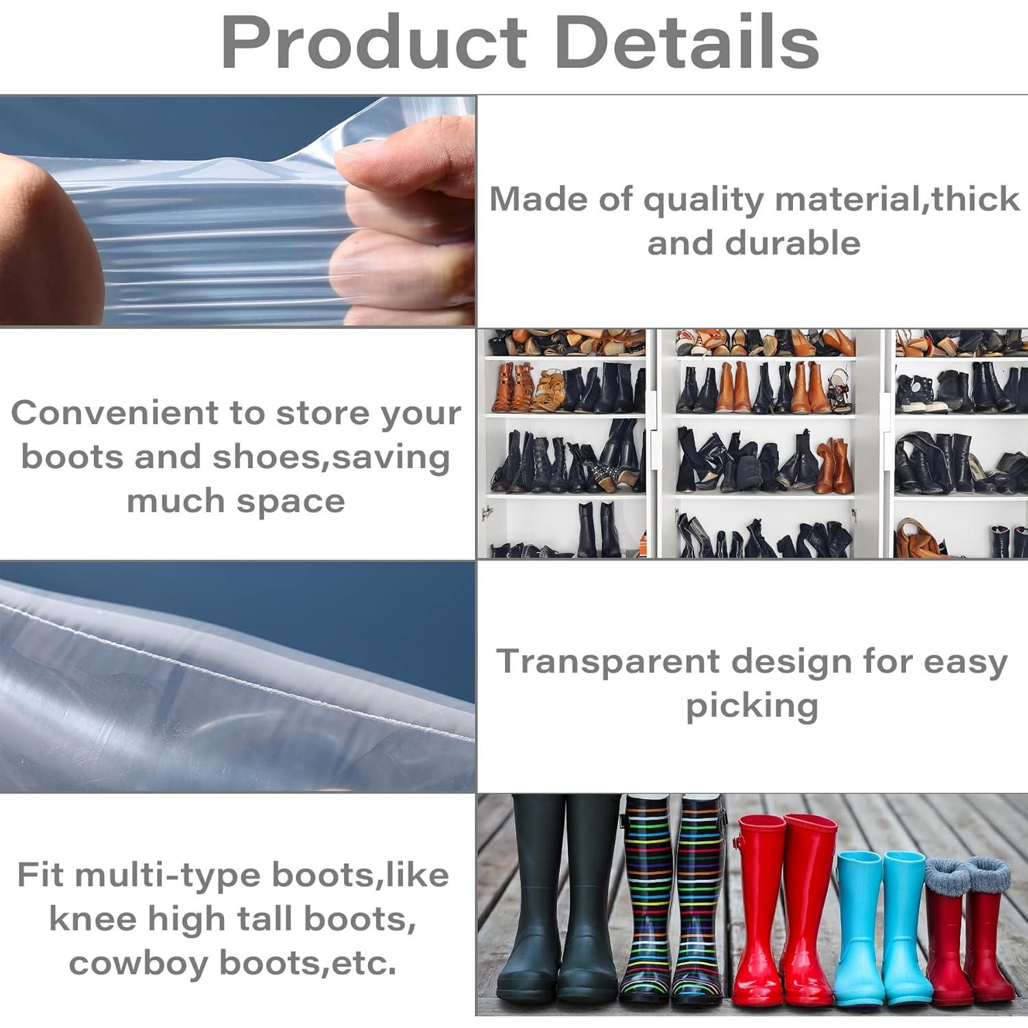 Bolsas de Almacenamiento para Botas Satisfounder 8 Pcs 39.9x69.9 cm