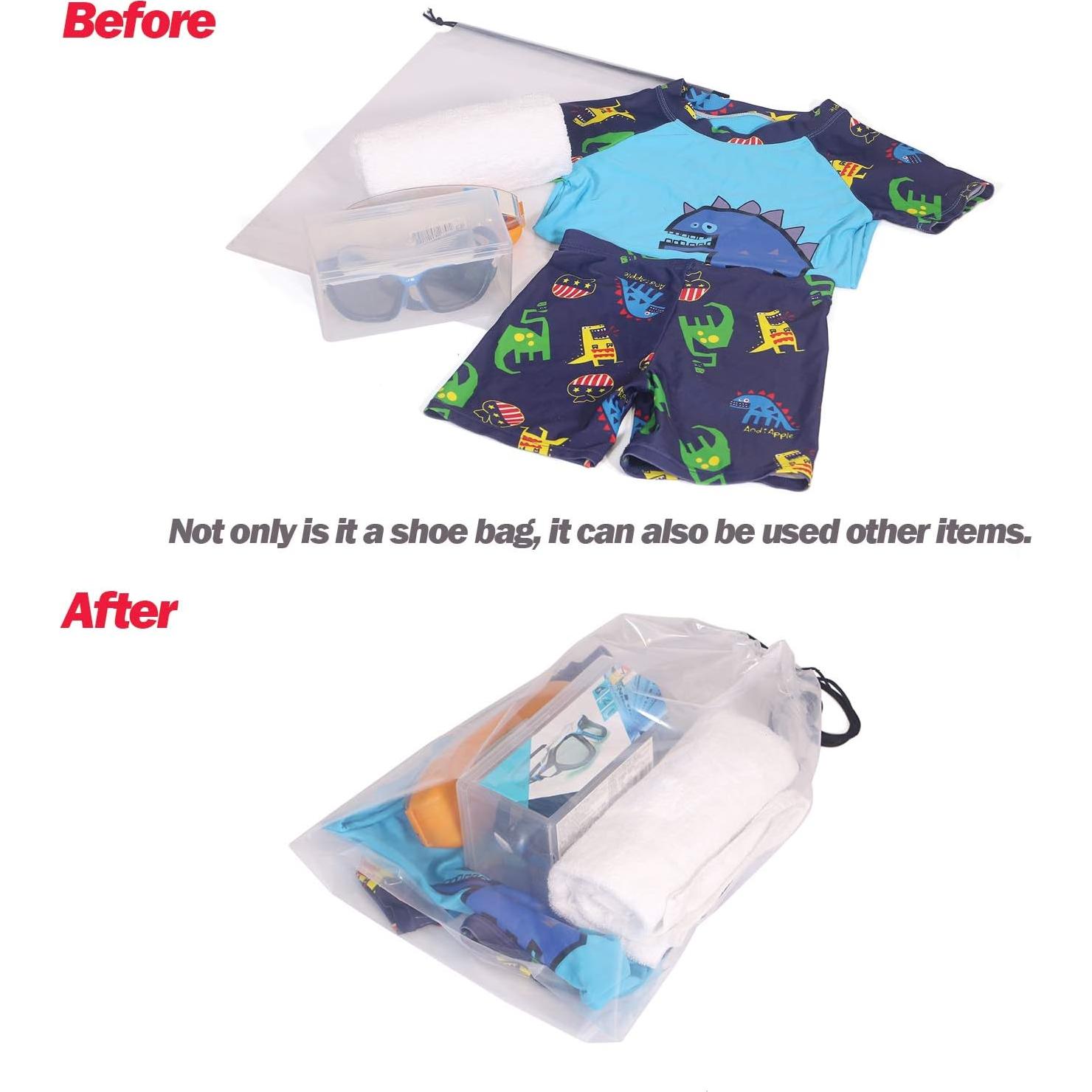 Juego de 8 Bolsas Transparentes para Zapatos Viaje PVC