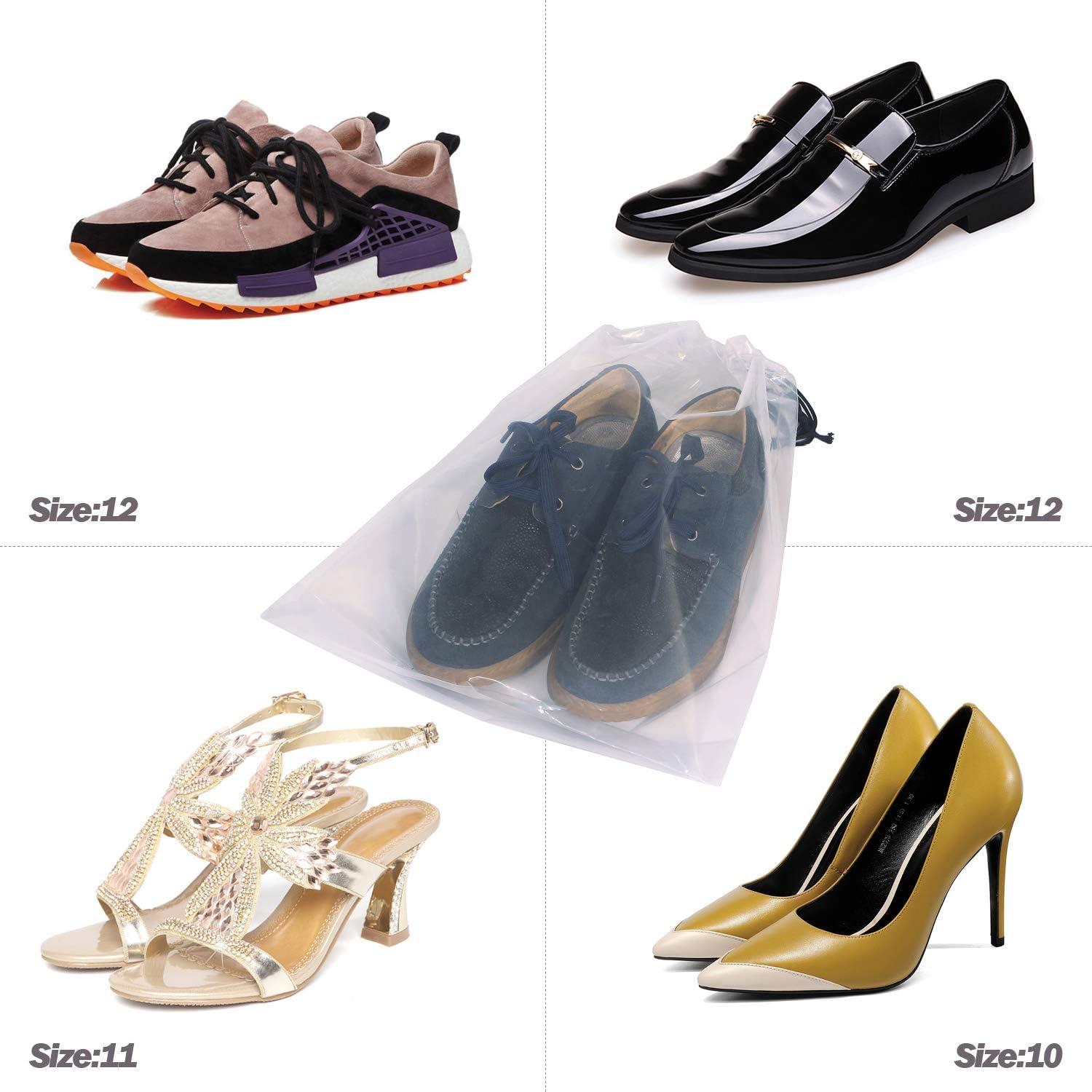 Juego de 8 Bolsas Transparentes para Zapatos Viaje PVC
