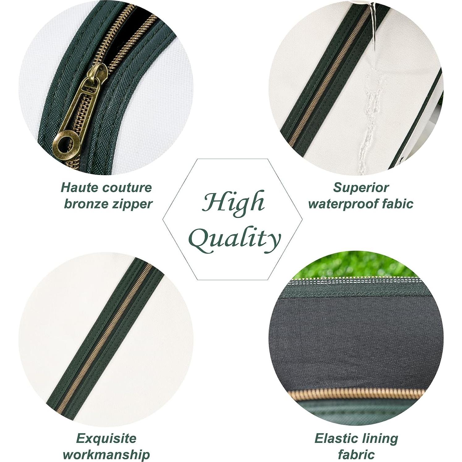 Bolsa de zapatos de golf impermeable Sluxa verde 38x22x12 cm