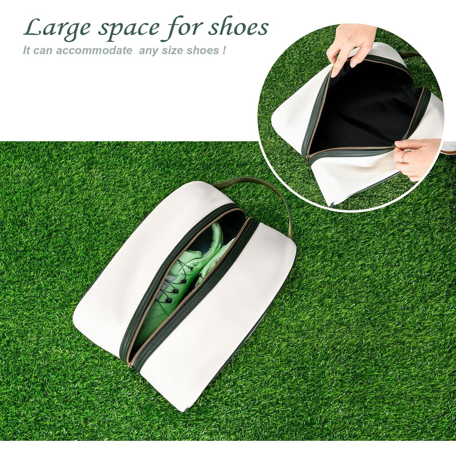 Bolsa de zapatos de golf impermeable Sluxa verde 38x22x12 cm