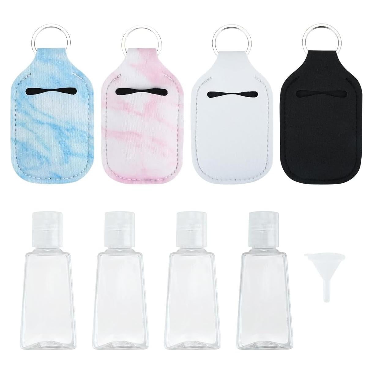 Conjunto 8 Pcs Soportes para Desinfectante de Manos con Botellas