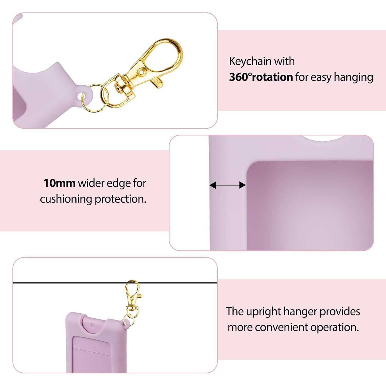 Funda de Silicona Rosa CERCGVEL para Desinfectante Noshinku Pocket