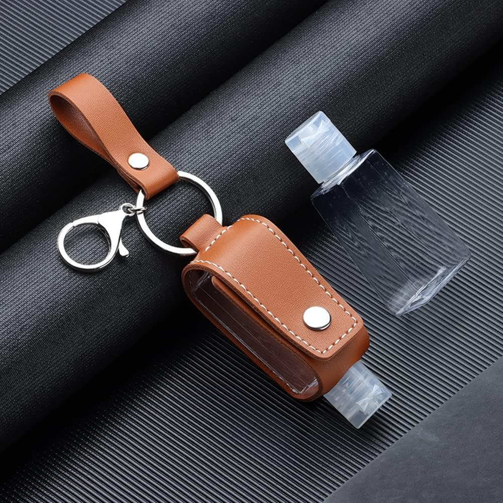 Botella Recargable 30ml con Llavero de Cuero PU ihreesy
