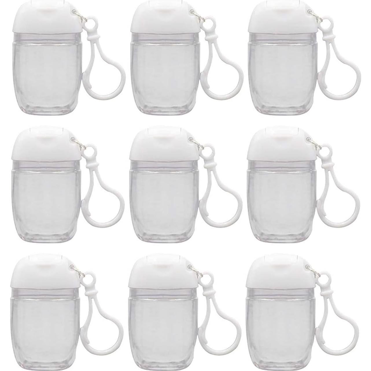 10 Botellas Vacías 30ml Healthcom para Viaje - Reutilizables