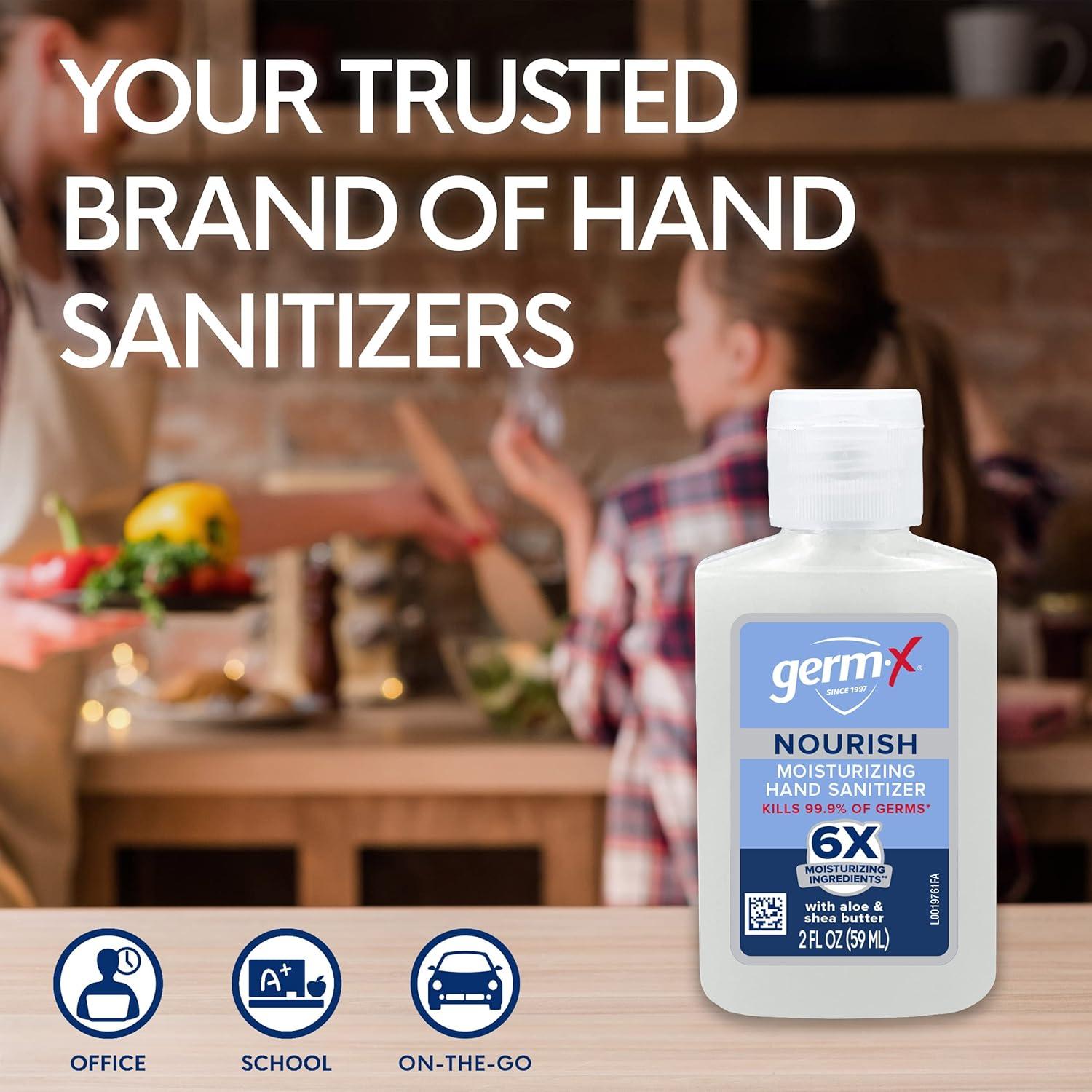 Desinfectante de Manos Germ-X Nourish 59 ml Hidratante 6 Pzas