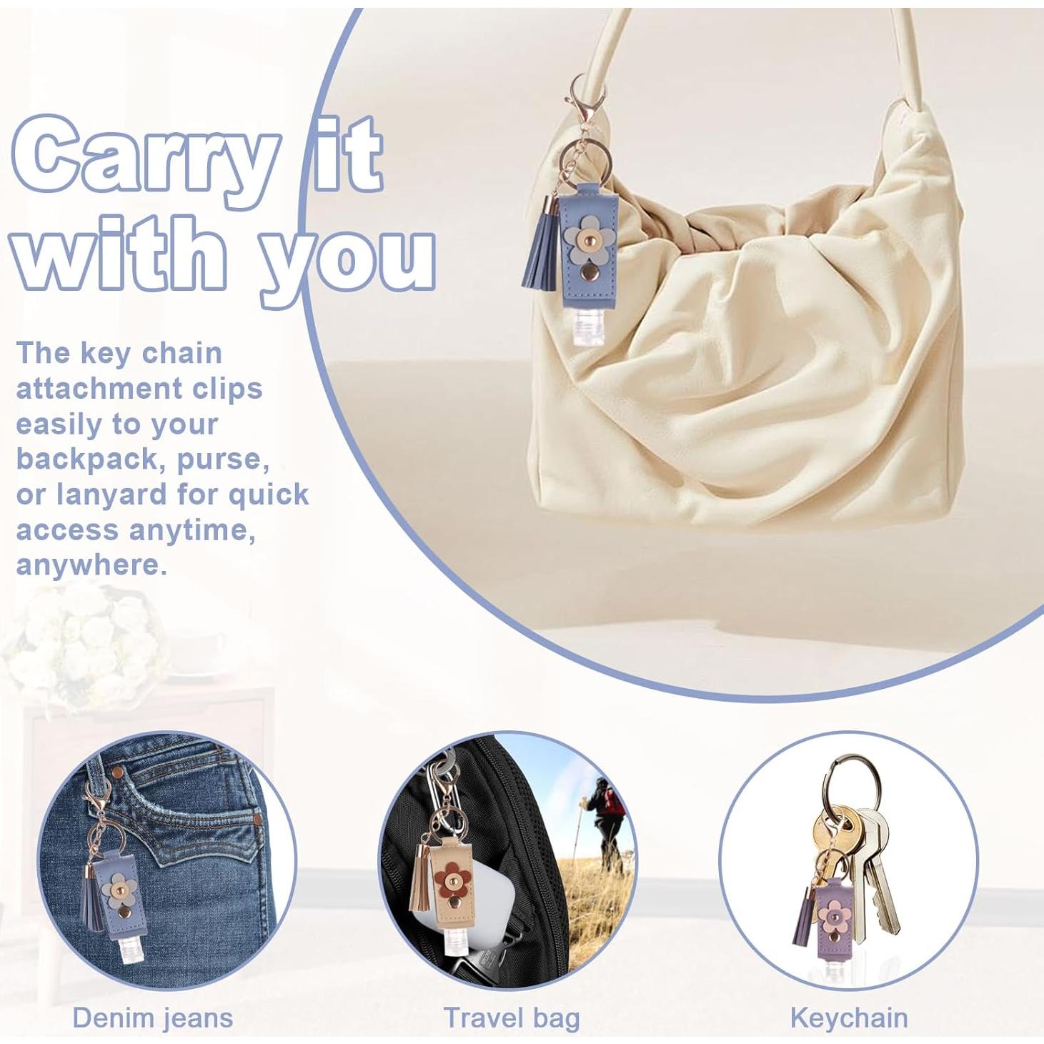 3 Packs Soporte Recargable para Desinfectante de Manos 30ml