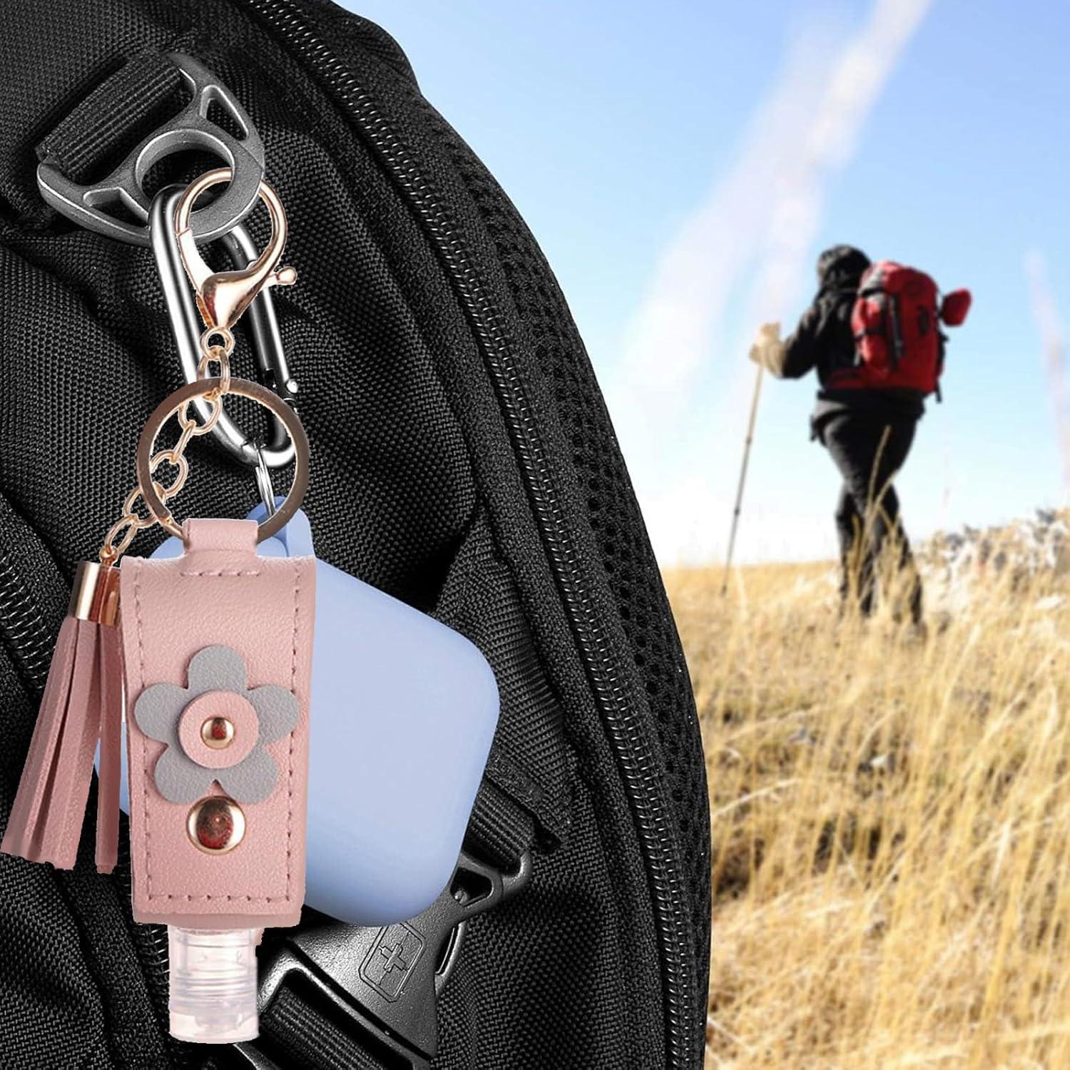 2 Soportes de Gel Antibacterial Llavero Pcmursal 30ml Viaje