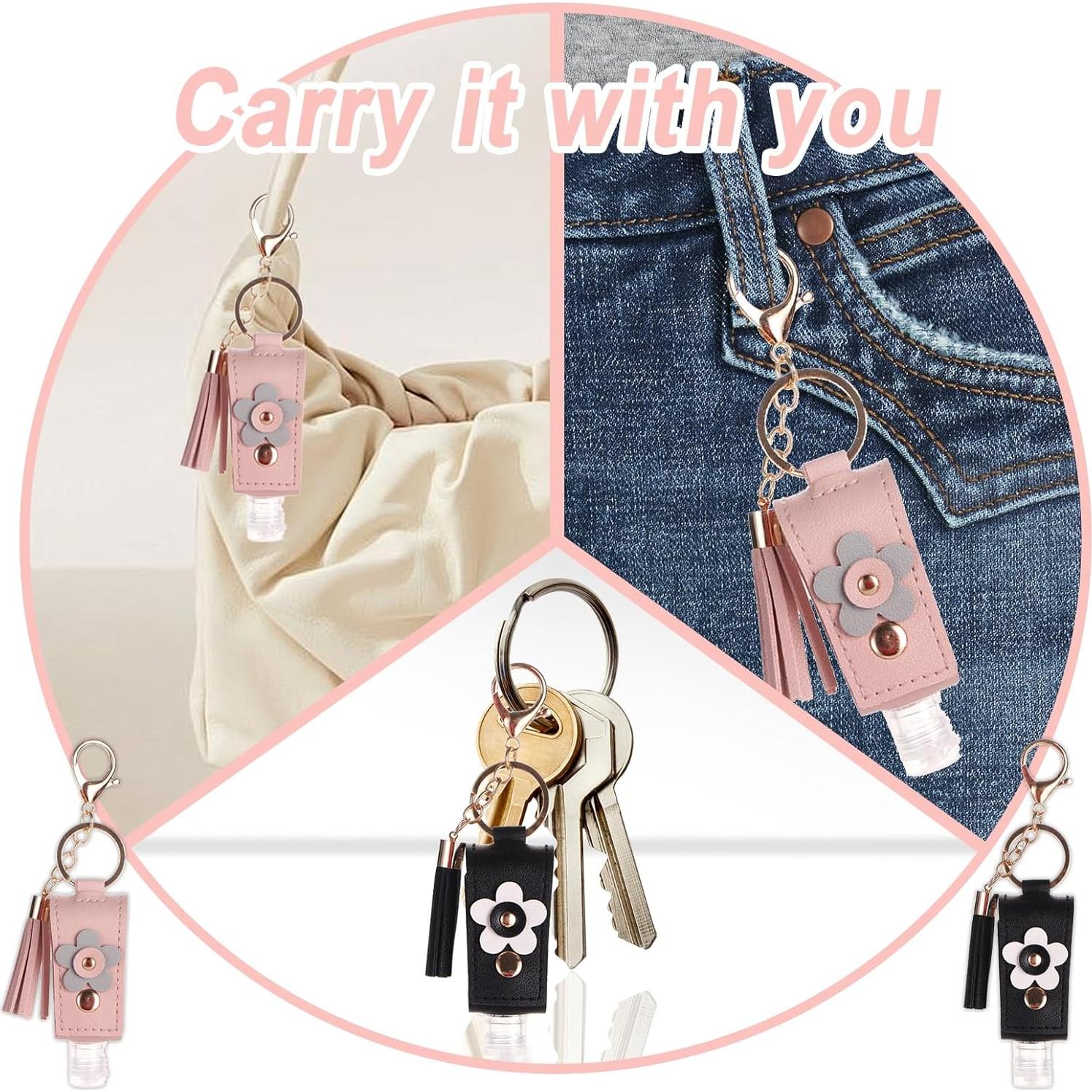 2 Soportes de Gel Antibacterial Llavero Pcmursal 30ml Viaje