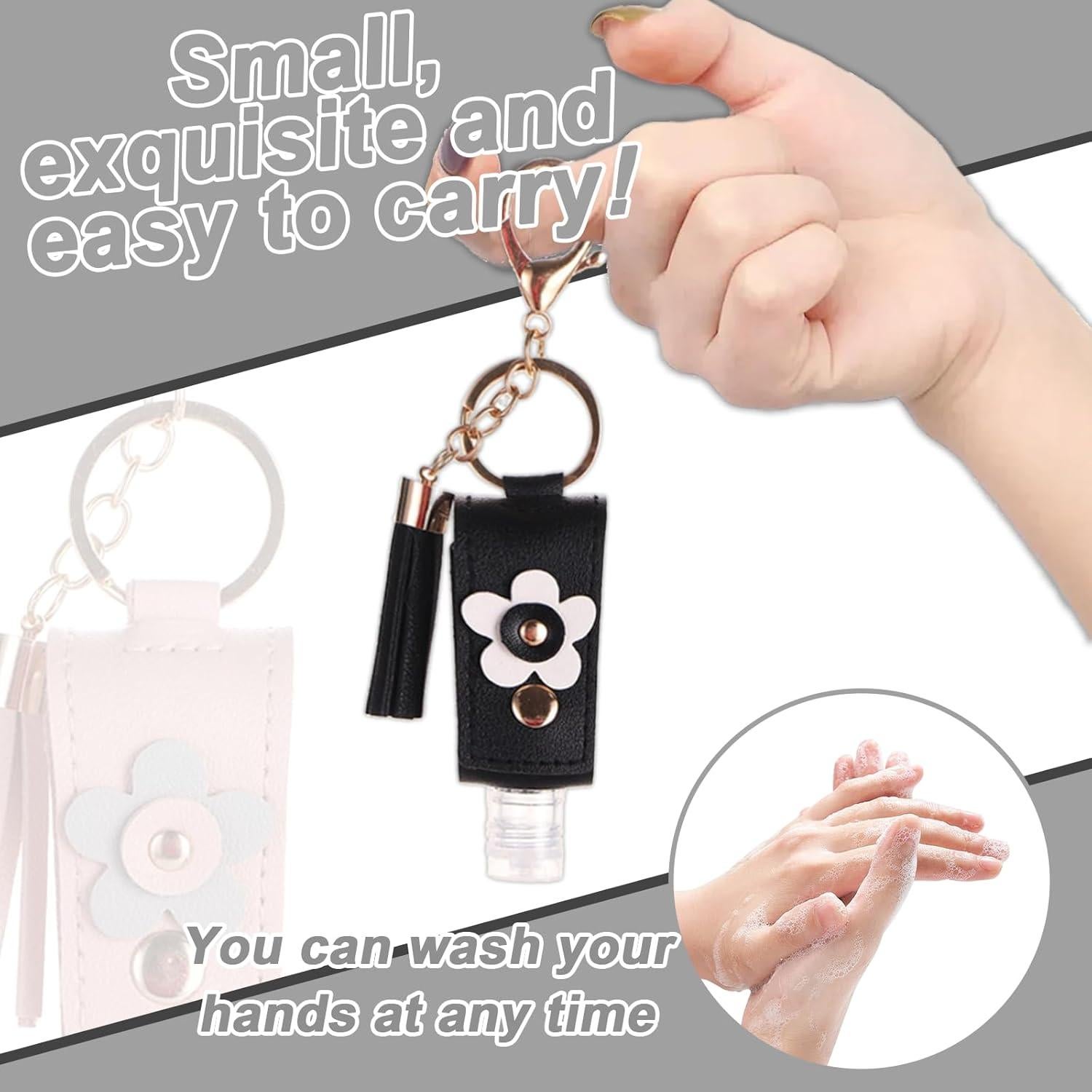 2 Soportes de Gel Antibacterial Llavero Pcmursal 30ml Viaje