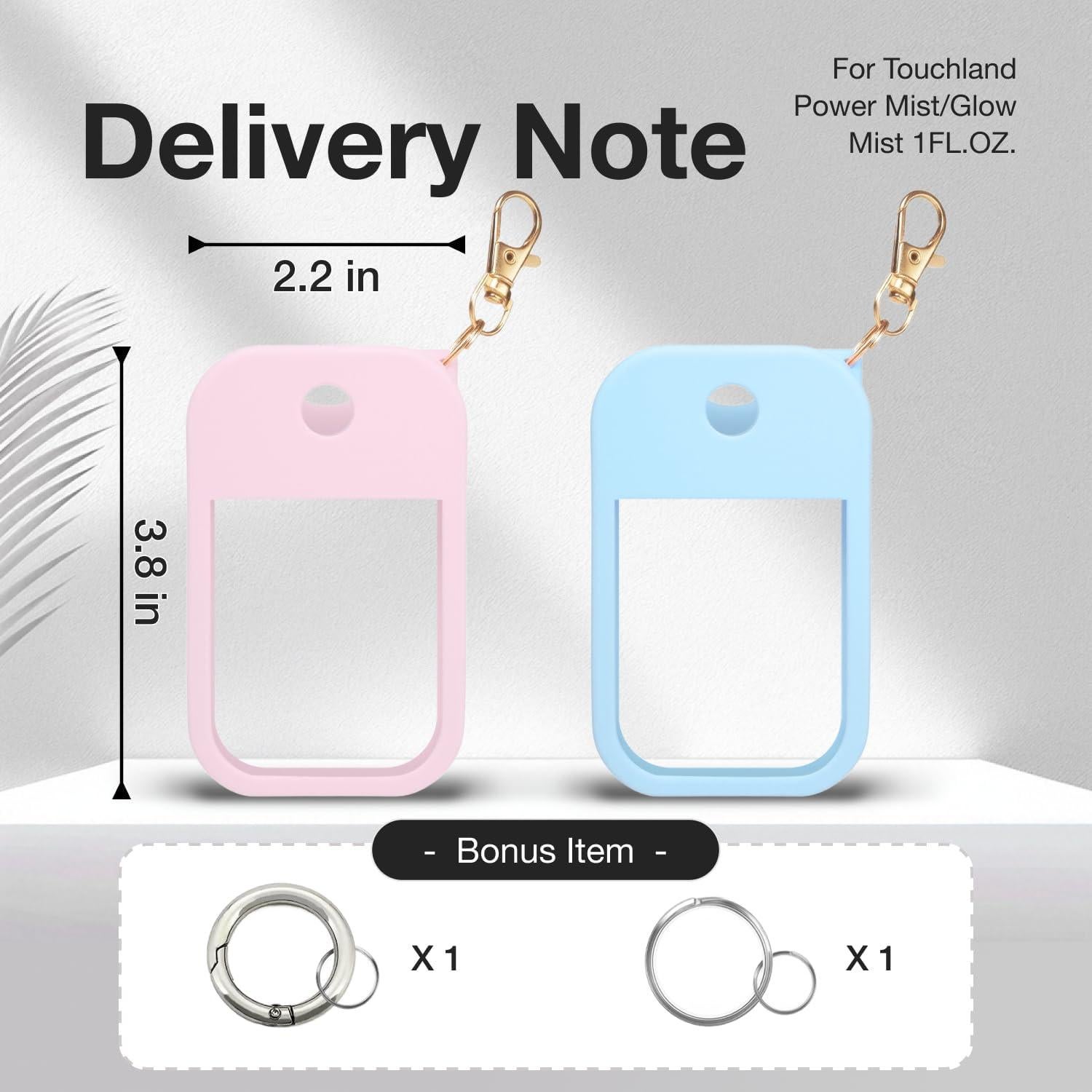 Funda de Silicona Suave MILASONUS para Touchland Power Mist