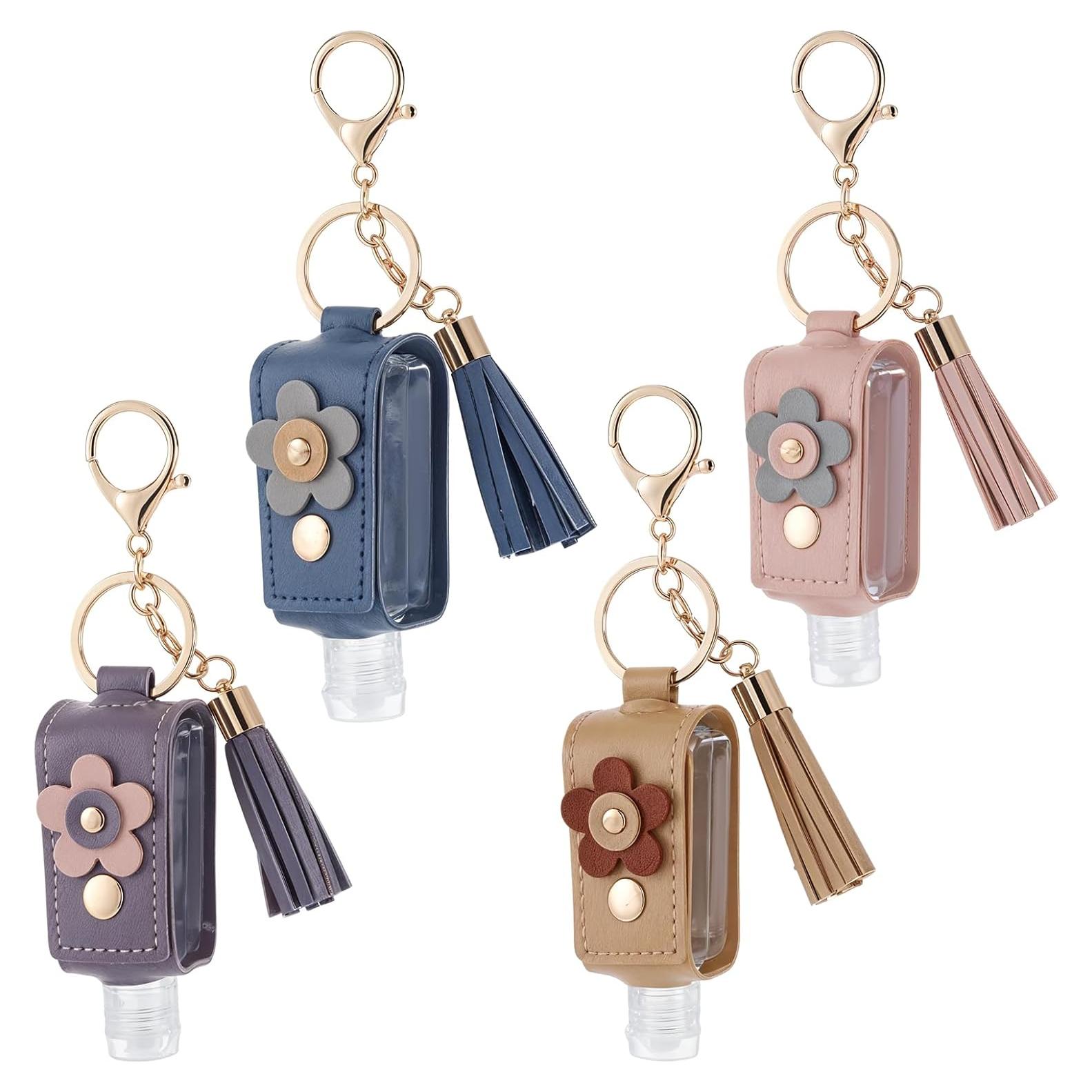 Set 4 Llavero Botellas Vacías 30ml Josojoou Rosa