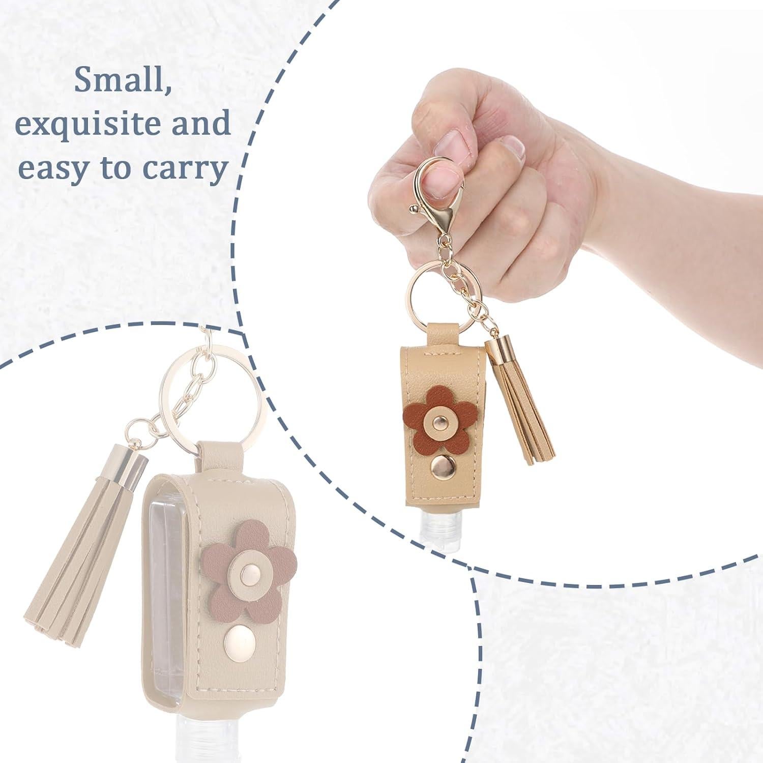 Set 4 Llavero Botellas Vacías 30ml Josojoou Rosa