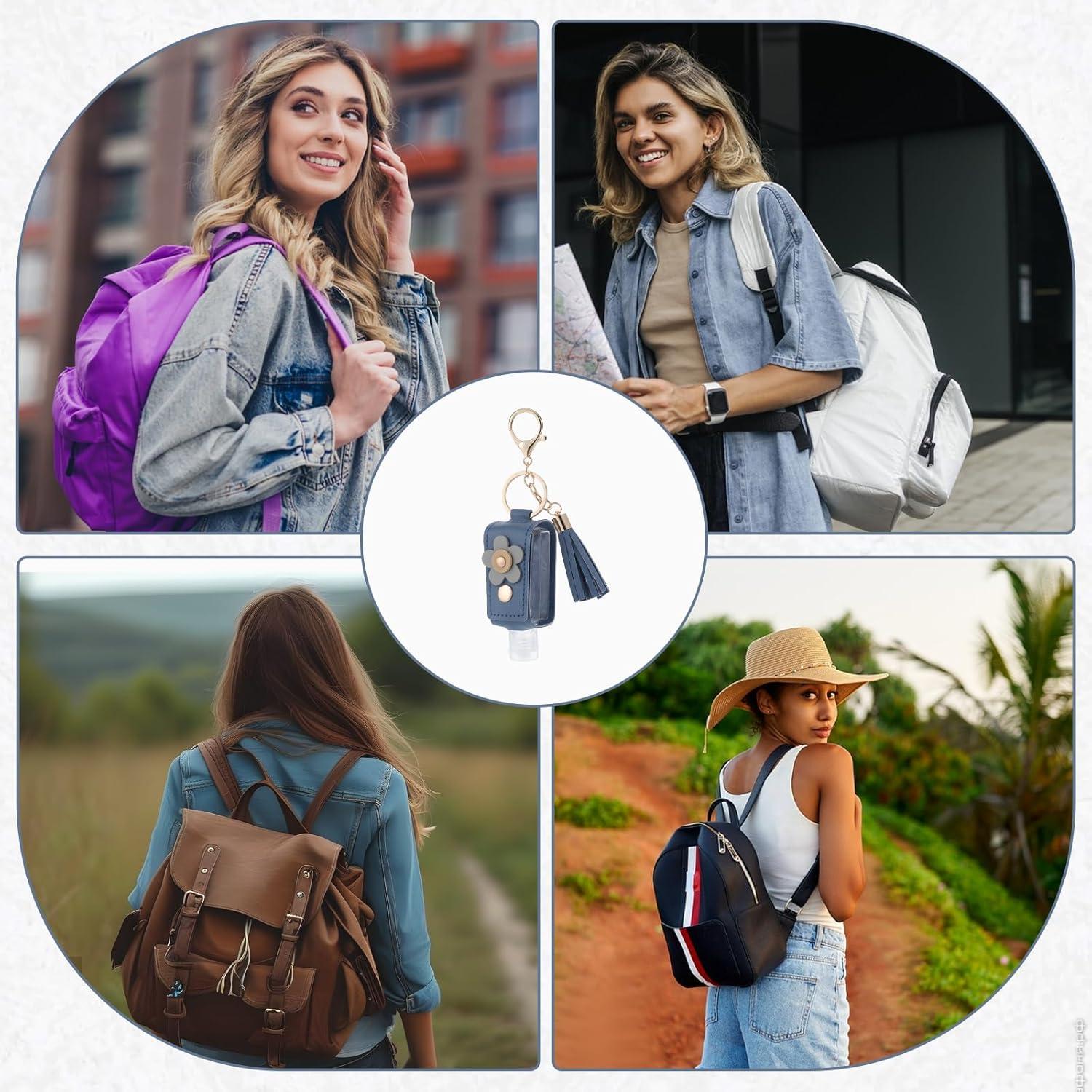 Set 4 Llavero Botellas Vacías 30ml Josojoou Rosa