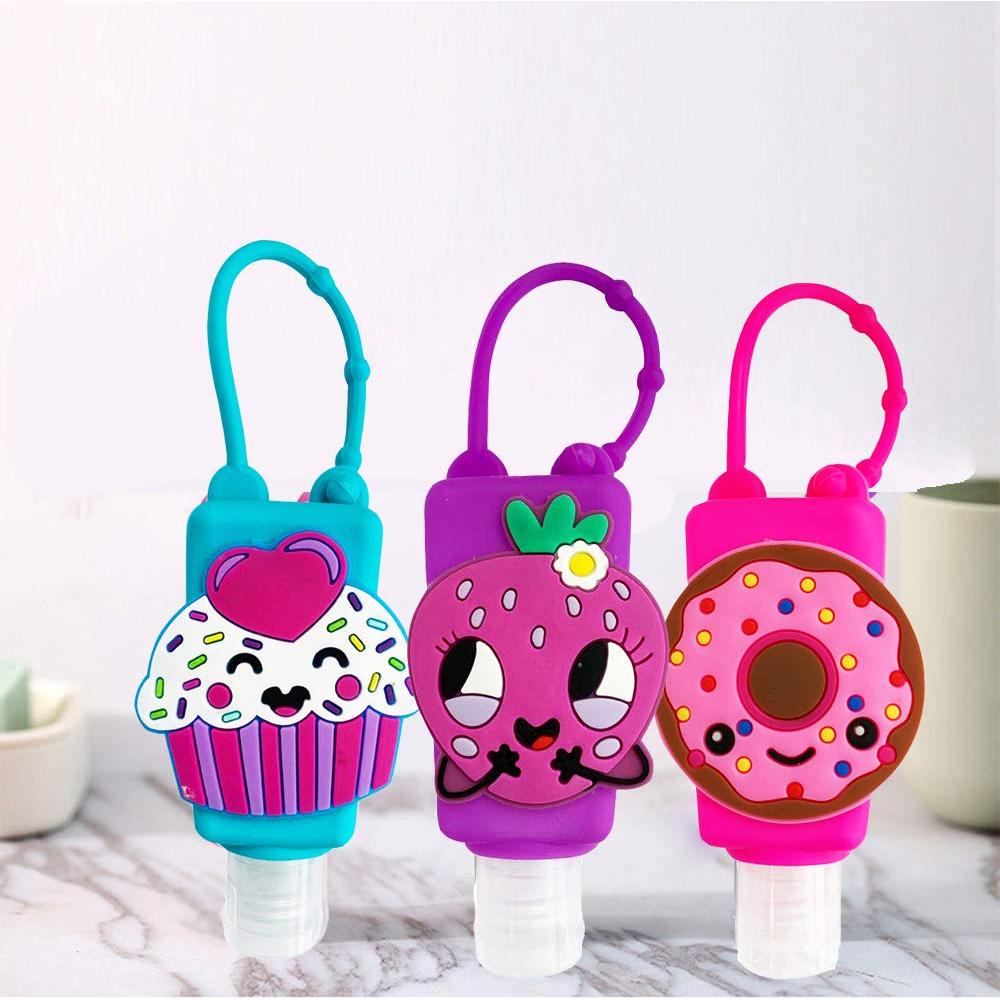 6 Botellas de Viaje 30ml VHOPMORE con Soporte Silicona