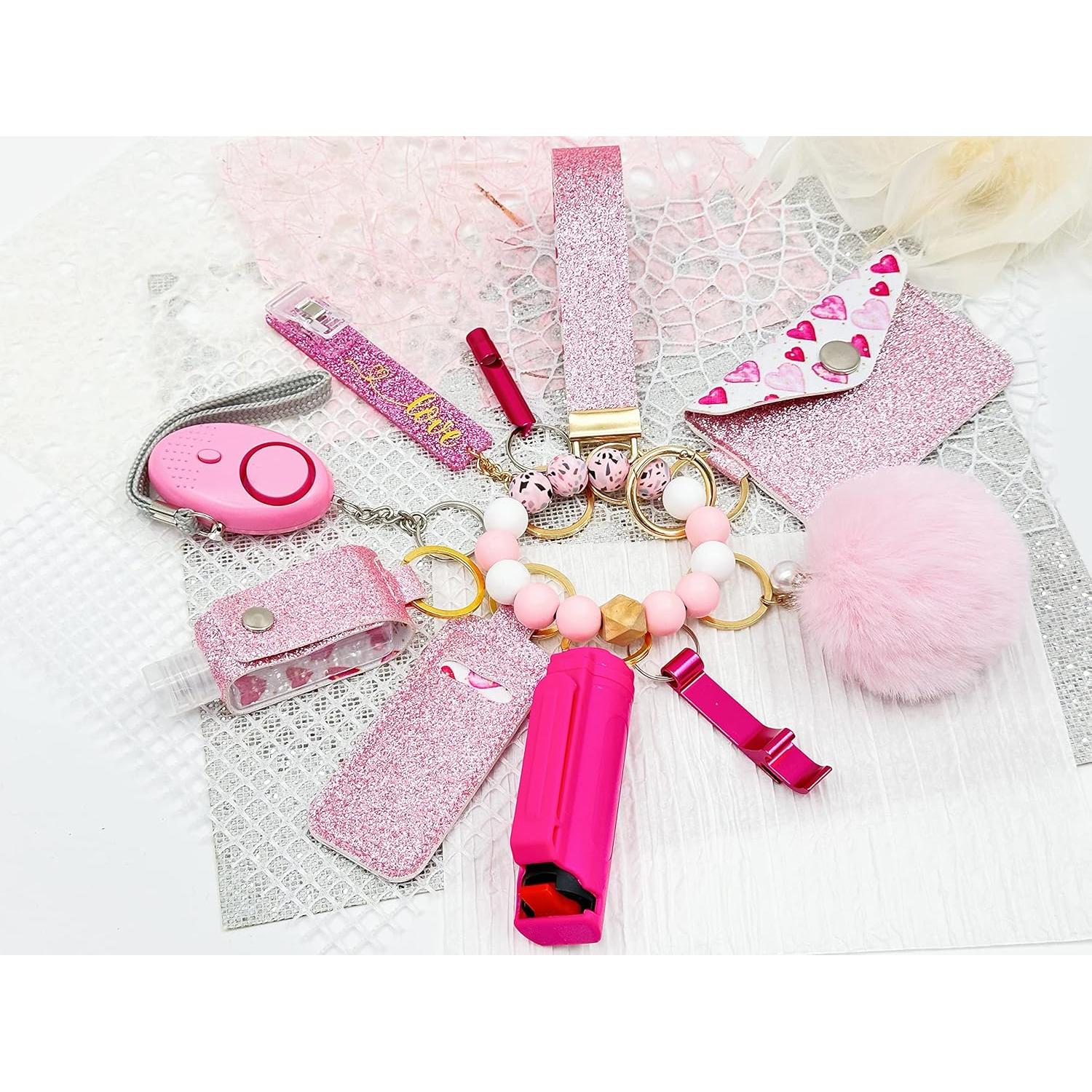 Juego de llaveros multifuncionales para mujeres y niñas