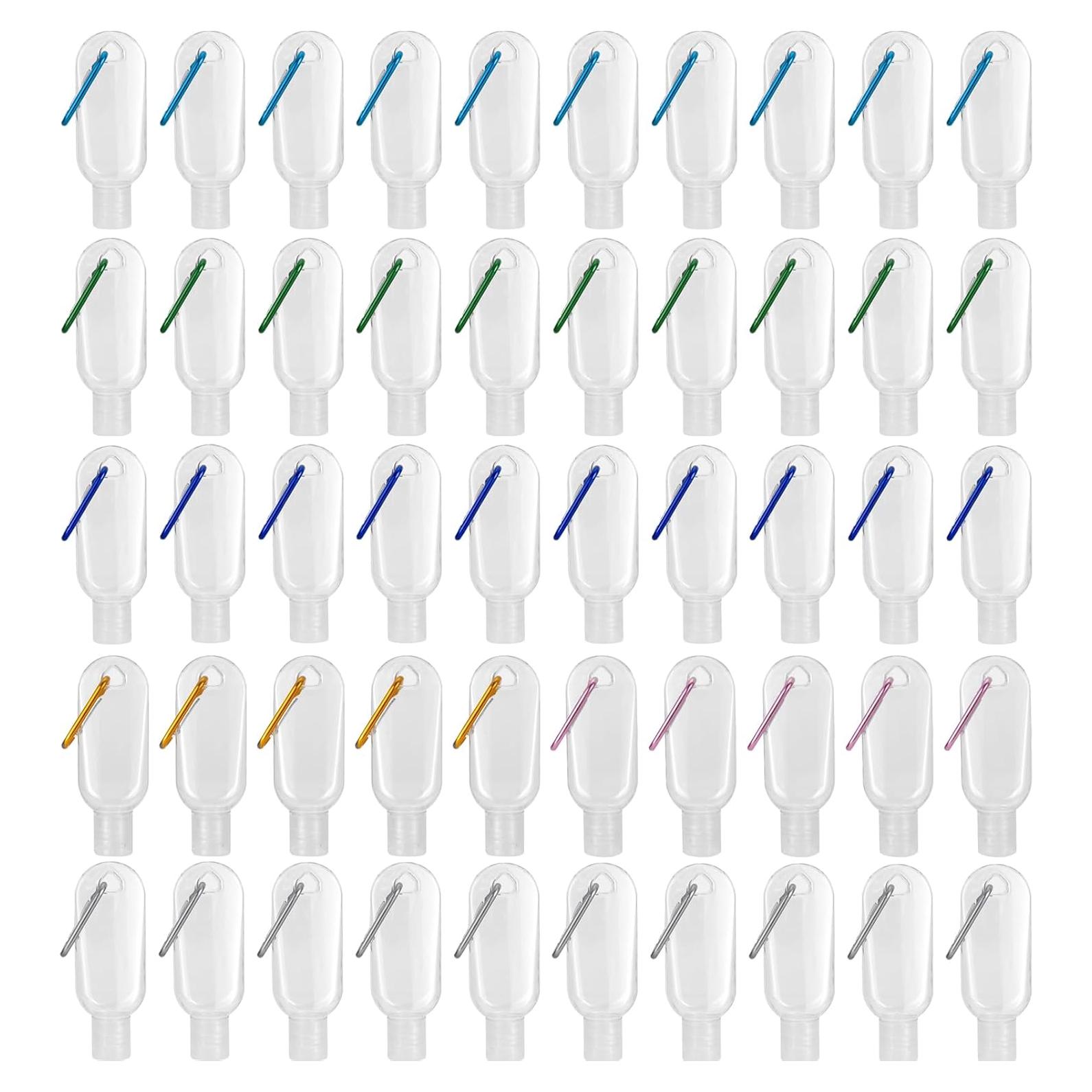 50 Botellas de Viaje Reutilizables 30ml Besitek a Prueba de Fugas