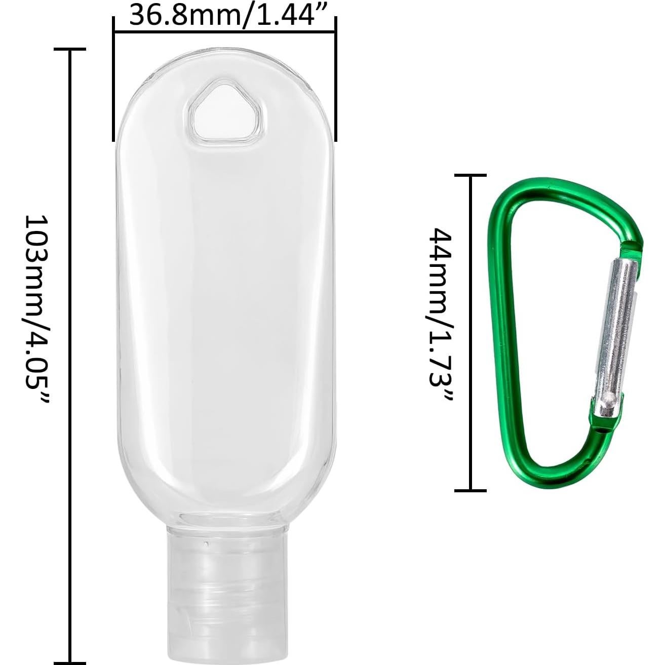 50 Botellas de Viaje Reutilizables 30ml Besitek a Prueba de Fugas