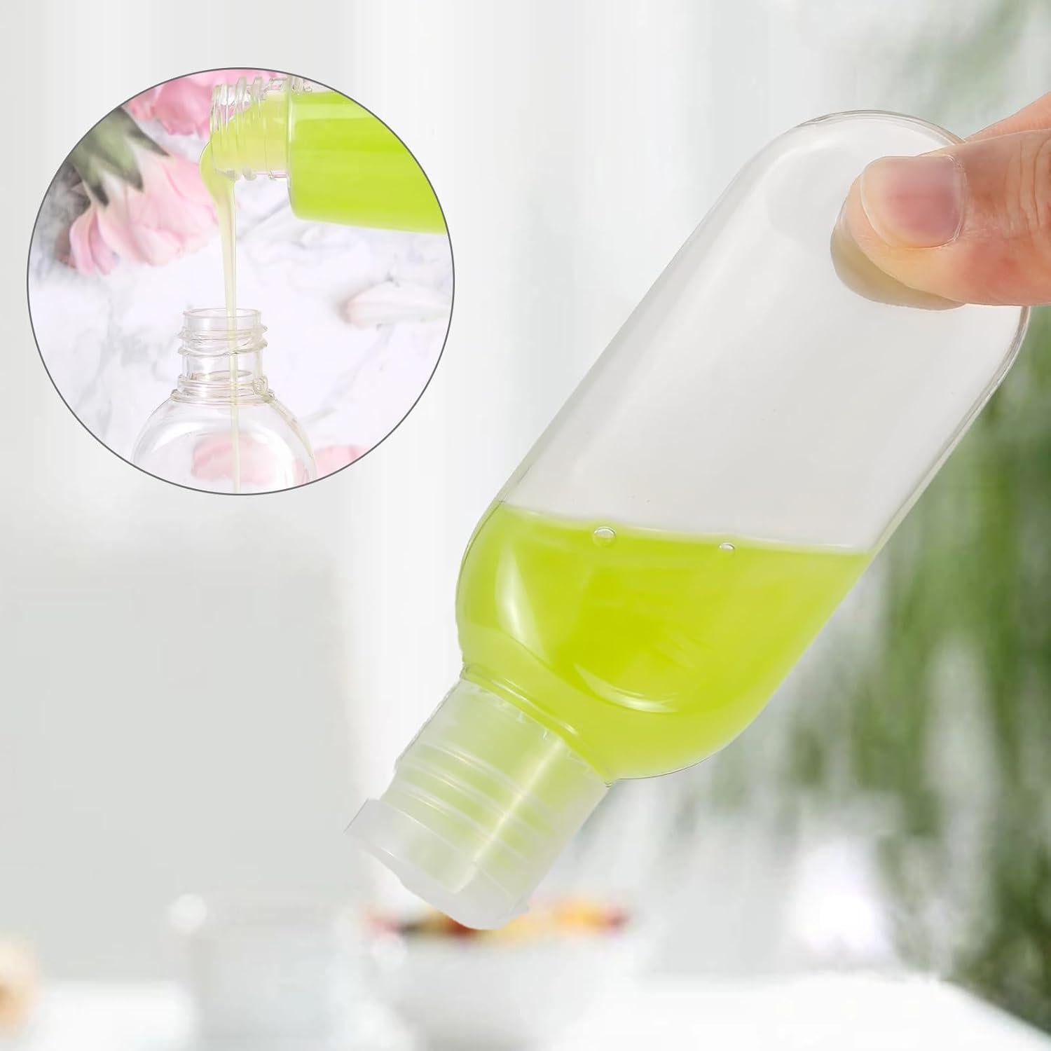 50 Botellas de Viaje Reutilizables 30ml Besitek a Prueba de Fugas