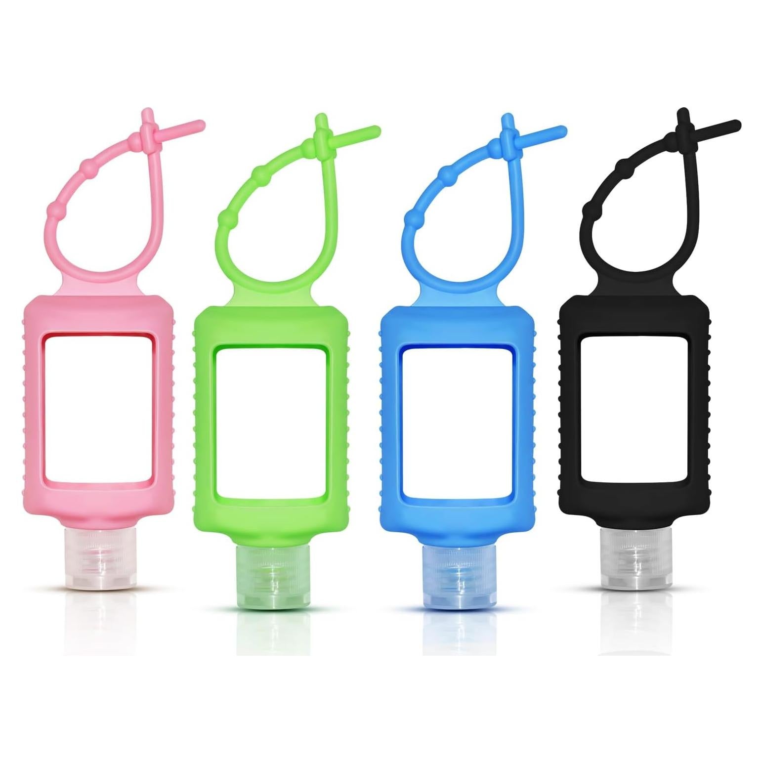 4 Botellas de Viaje JRINYE 60ml Silicona A Prueba de Fugas