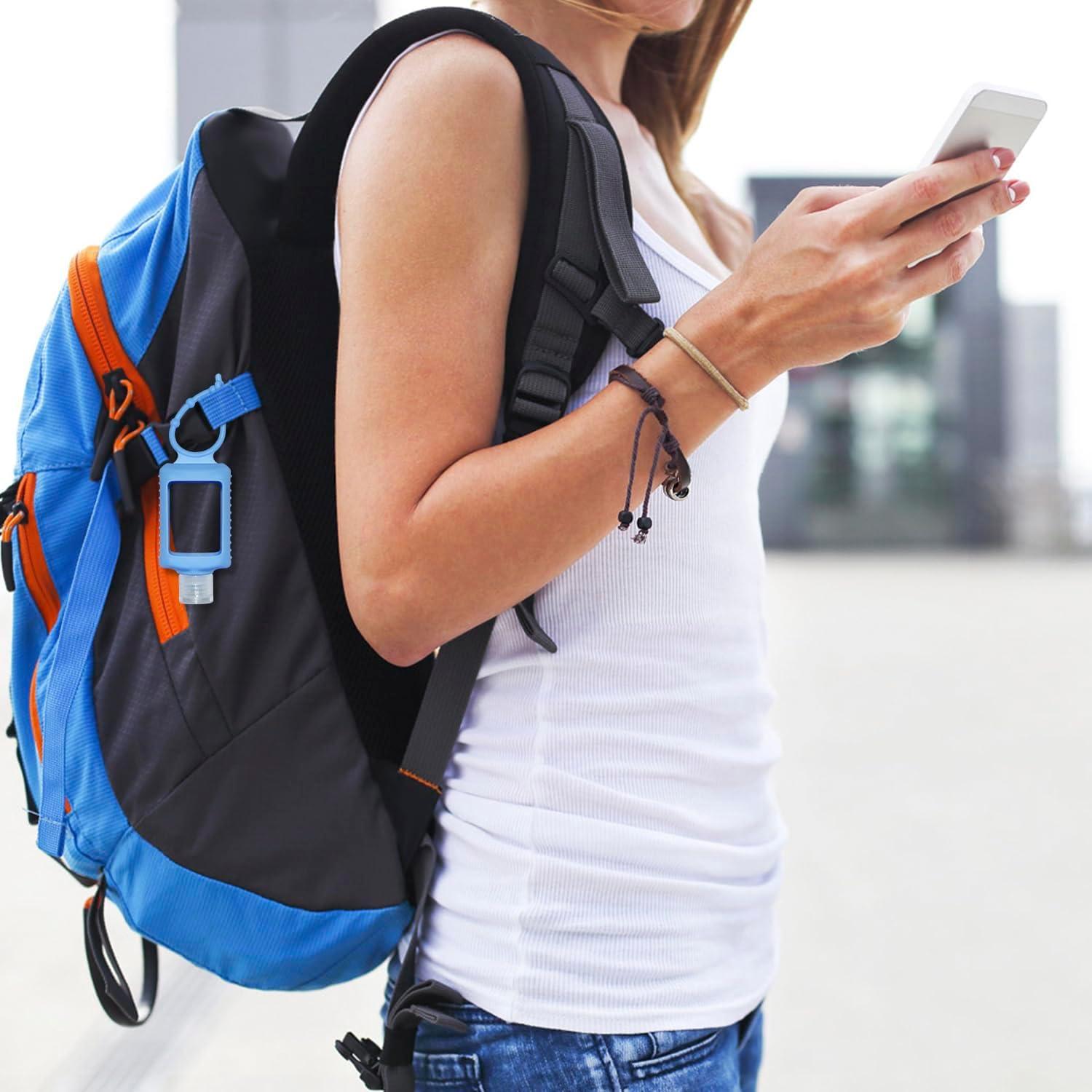 4 Botellas de Viaje JRINYE 60ml Silicona A Prueba de Fugas