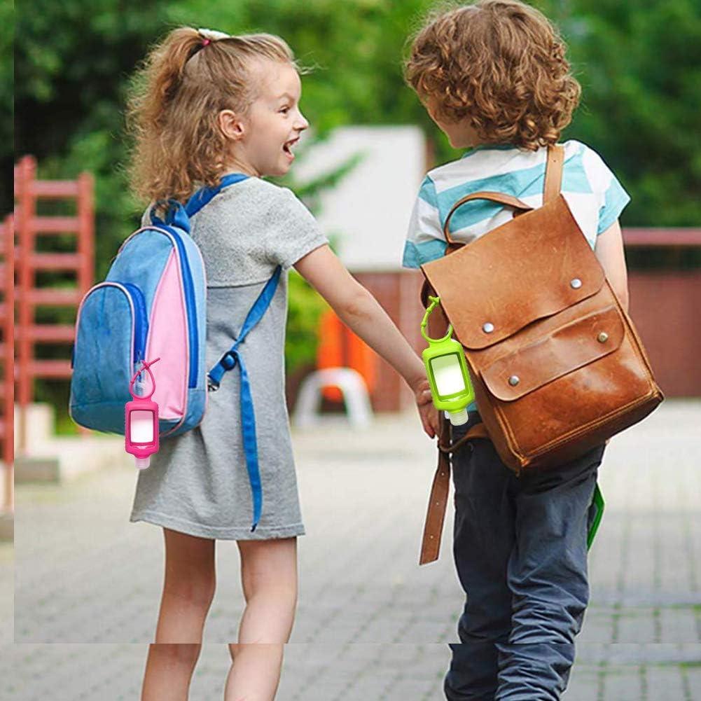 Botellas de Viaje MEMOVAN 60ml con Manga de Silicona 6 Pack