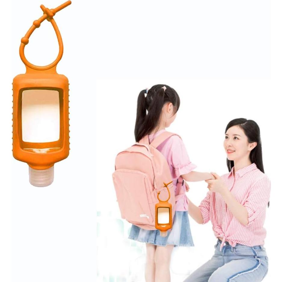 Botellas de Viaje MEMOVAN 60ml con Manga de Silicona 6 Pack