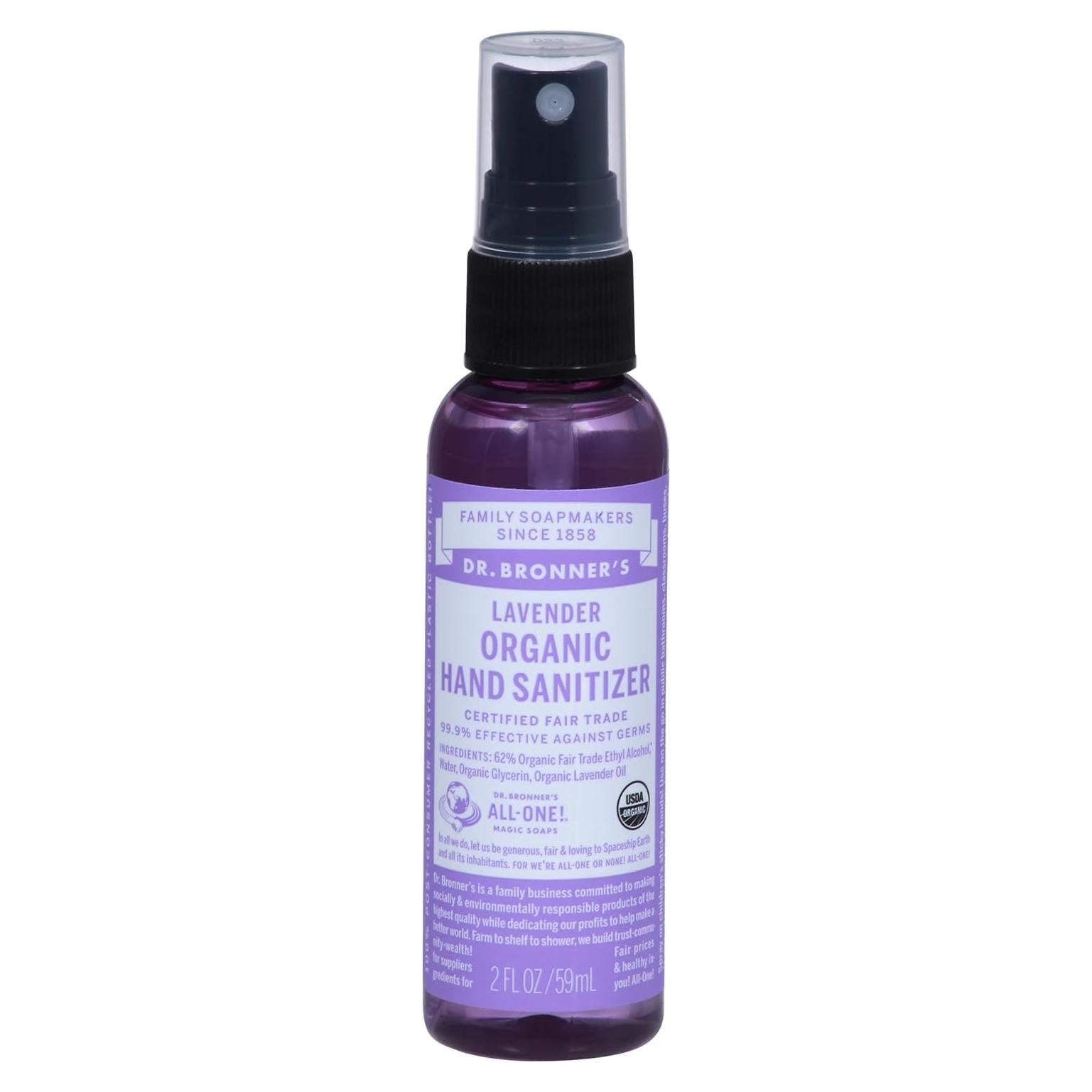 Desinfectante de Manos Dr. Bronner's Lavanda 59 ml Orgánico