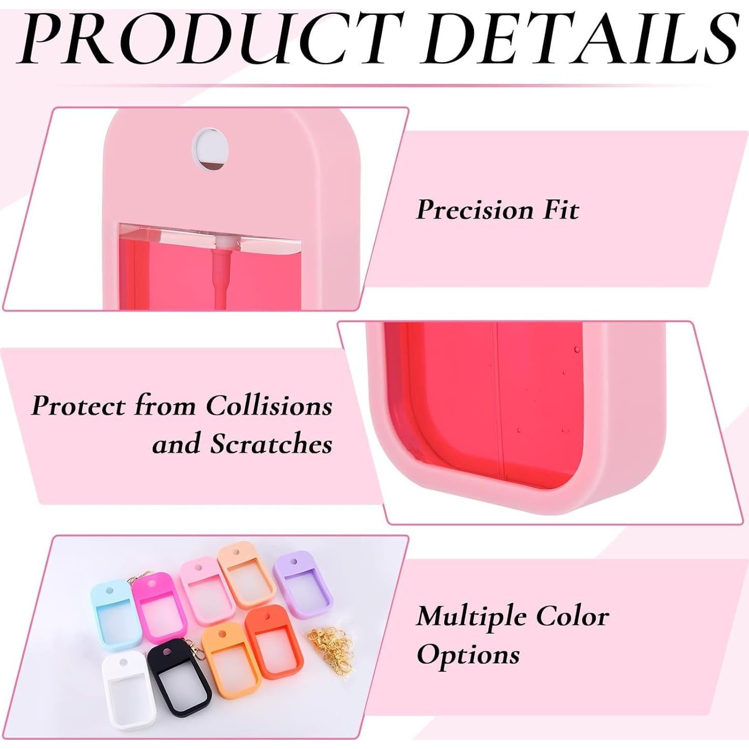 9 Fundas de Silicona Czlotyh para Spray Desinfectante 30 ml