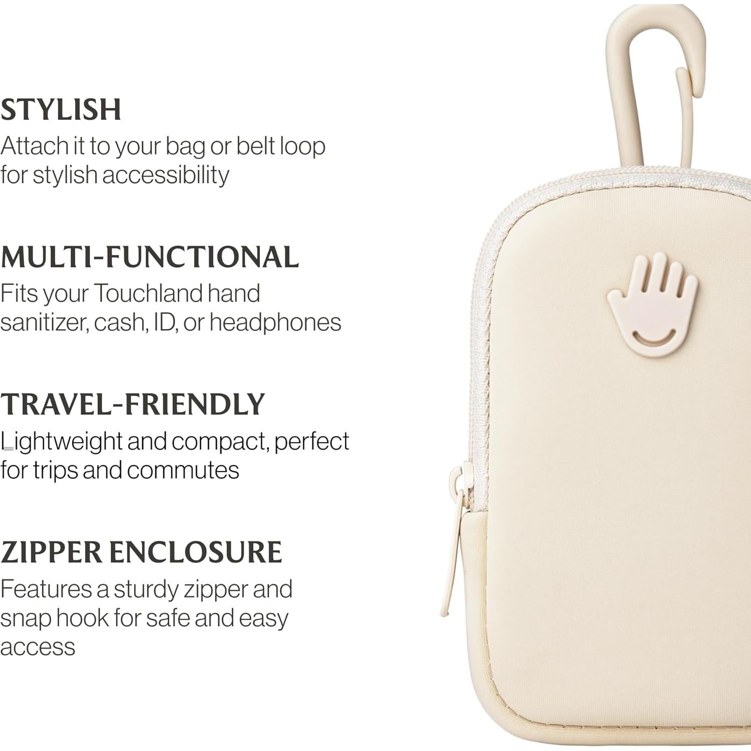 Bolsa Touchette Touchland Marfil para Desinfectante 30ml