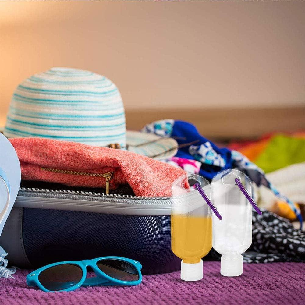 50 Botellas de Plástico Transparente 50ml Besitek a Prueba de Fugas