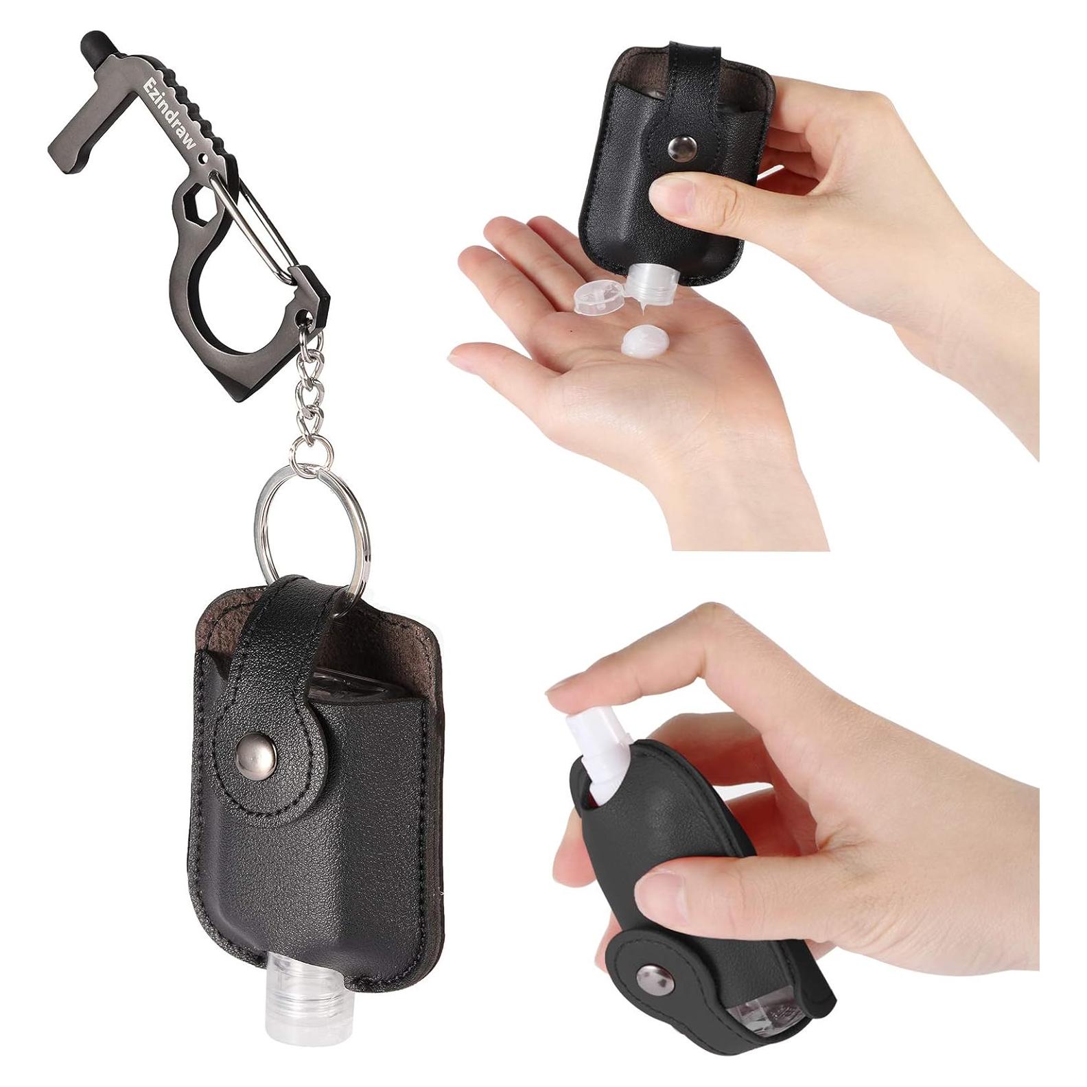 Soporte para desinfectante de manos Ezindraw 30 ml negro