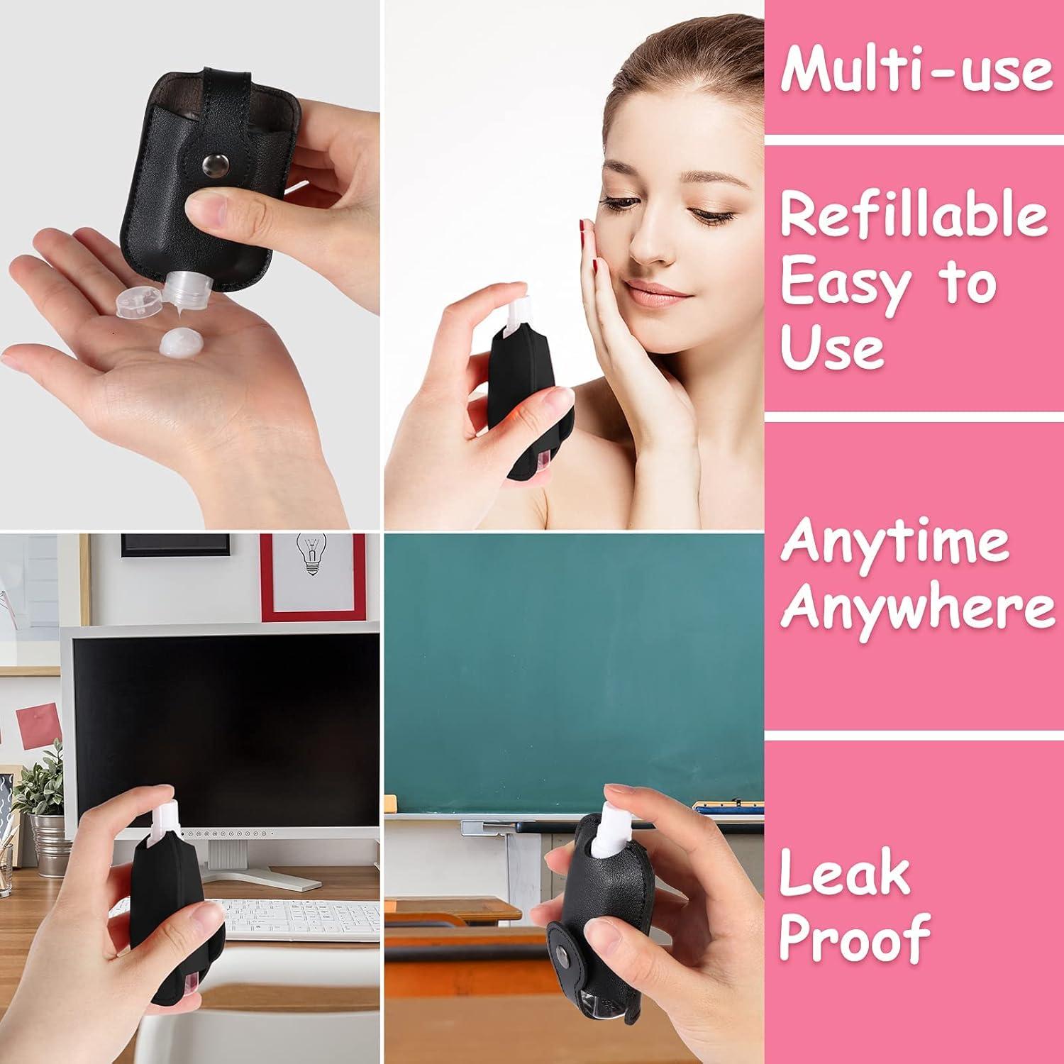 Soporte para desinfectante de manos Ezindraw 30 ml negro