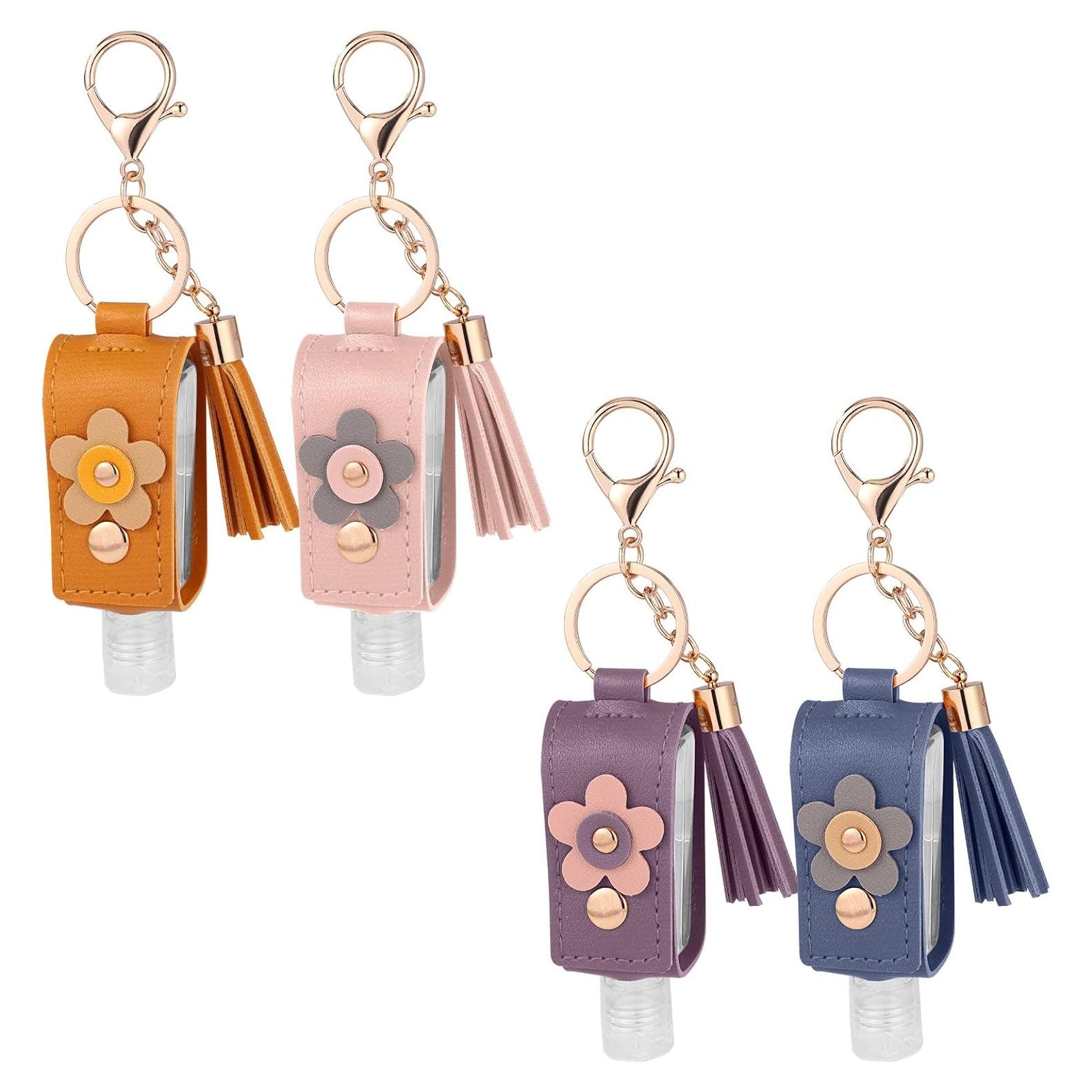 4 Soportes de Desinfectante de Manos Tinoaly 30ml Recargables