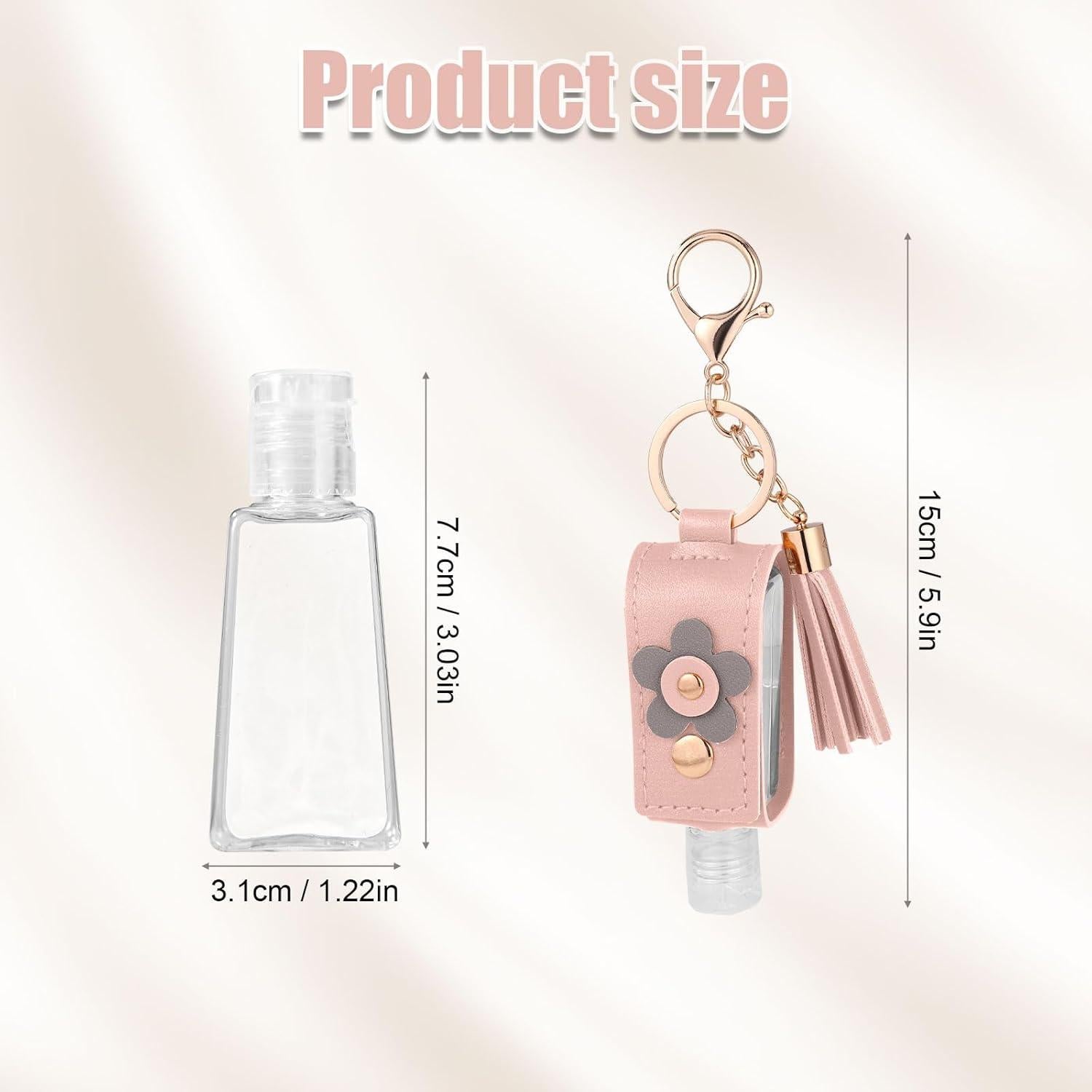 4 Soportes de Desinfectante de Manos Tinoaly 30ml Recargables