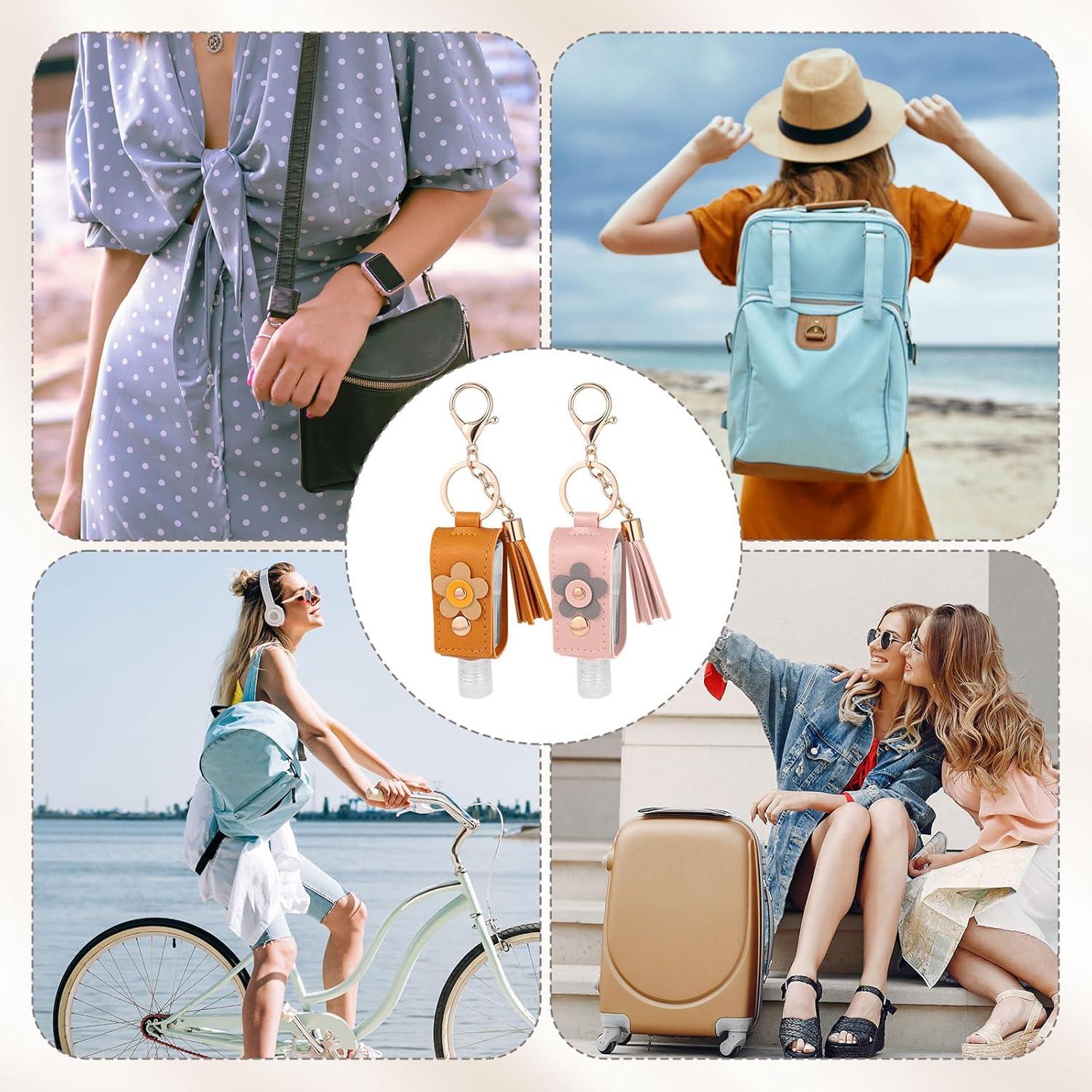 4 Soportes de Desinfectante de Manos Tinoaly 30ml Recargables