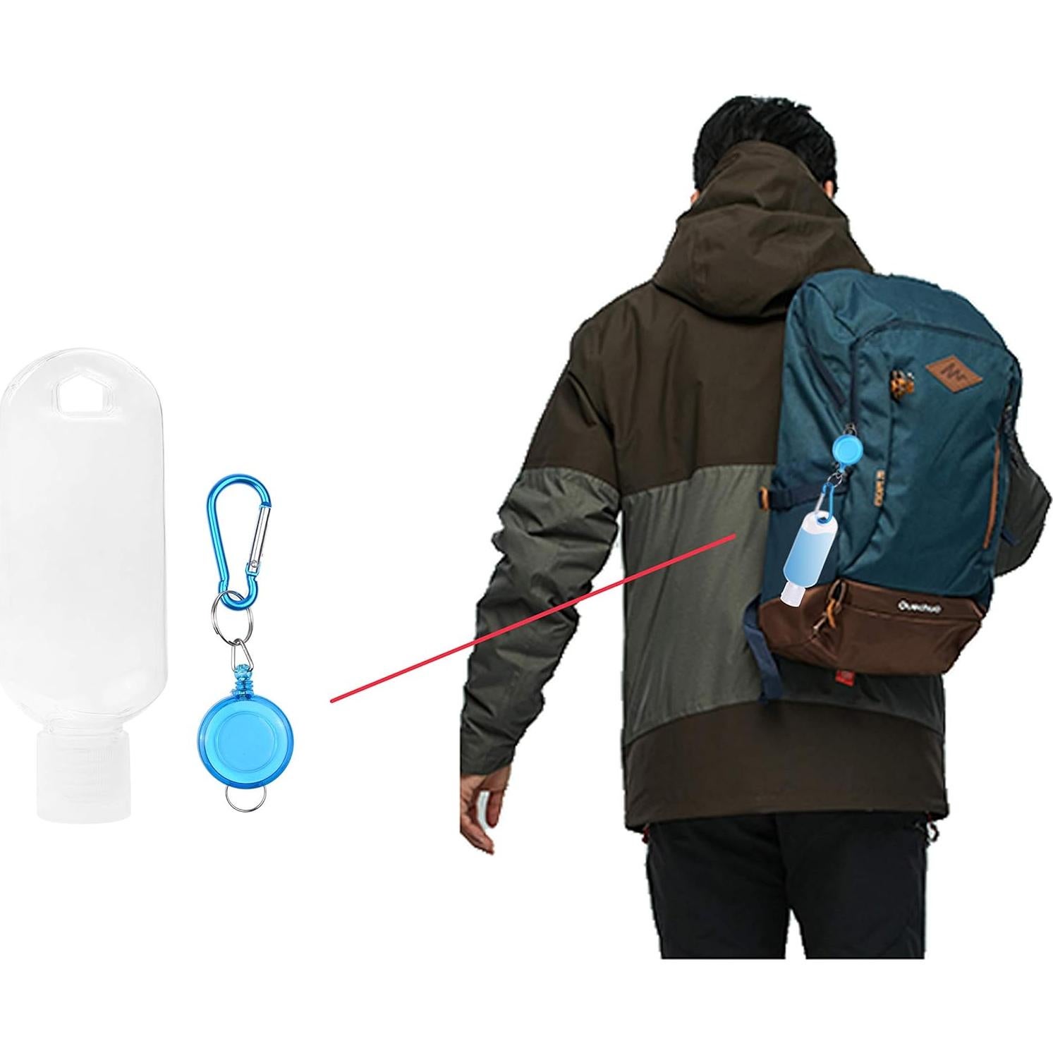 Botellas de Viaje Transparentes Kare & Kind - 4 Piezas 50ml