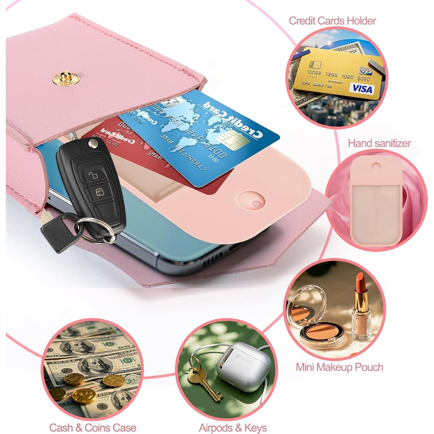 Funda de Cuero Rosa para Spray Desinfectante Touchland 29.57 ml