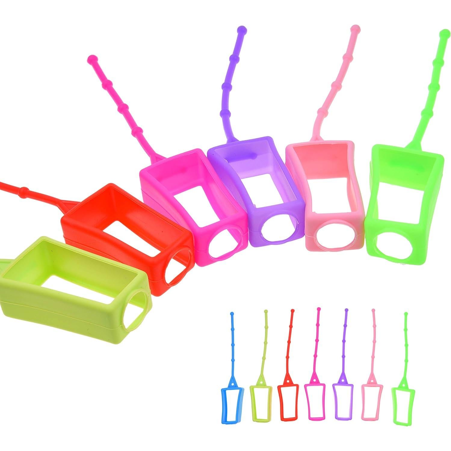 Kare & Kind 7 Fundas de Silicona para Botellas 30ML - Viajes