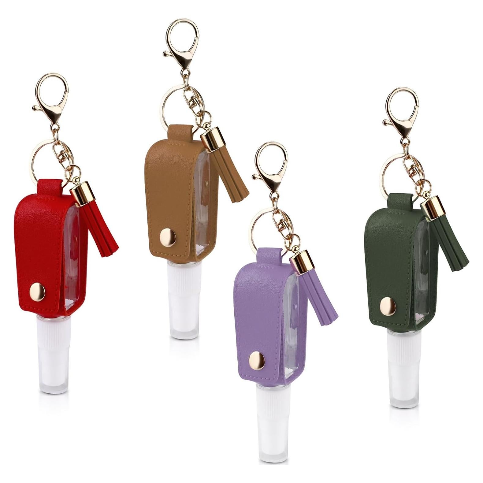 Set 4 Llaveros Desinfectante de Manos ASTIMESA 30 ml Cuero