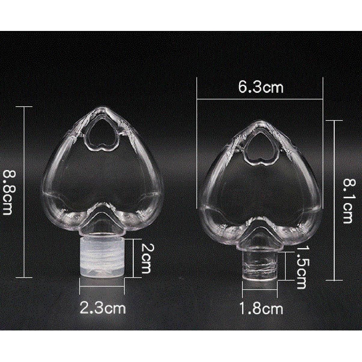 Botellas de Llave en Forma de Corazón esowemsn 50ml 2pcs