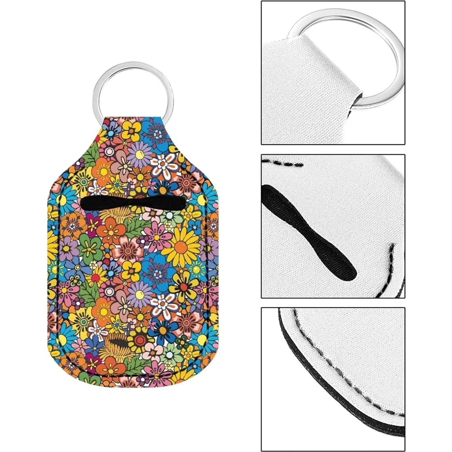 Conjunto de Soportes para Botellas de Viaje y Llavero Neopreno