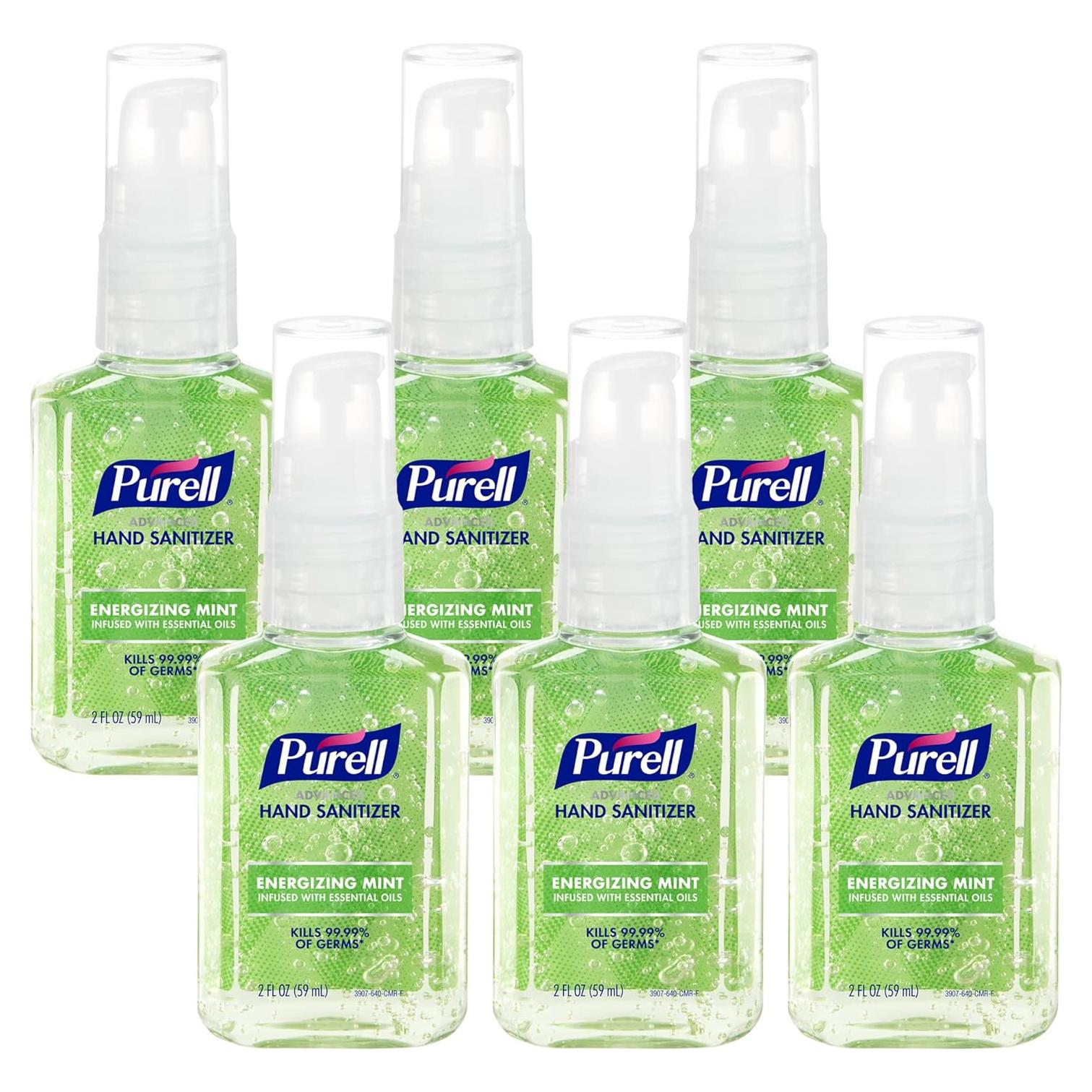 Gel desinfectante de manos PURELL Advanced 2 oz menta - 6 unidades