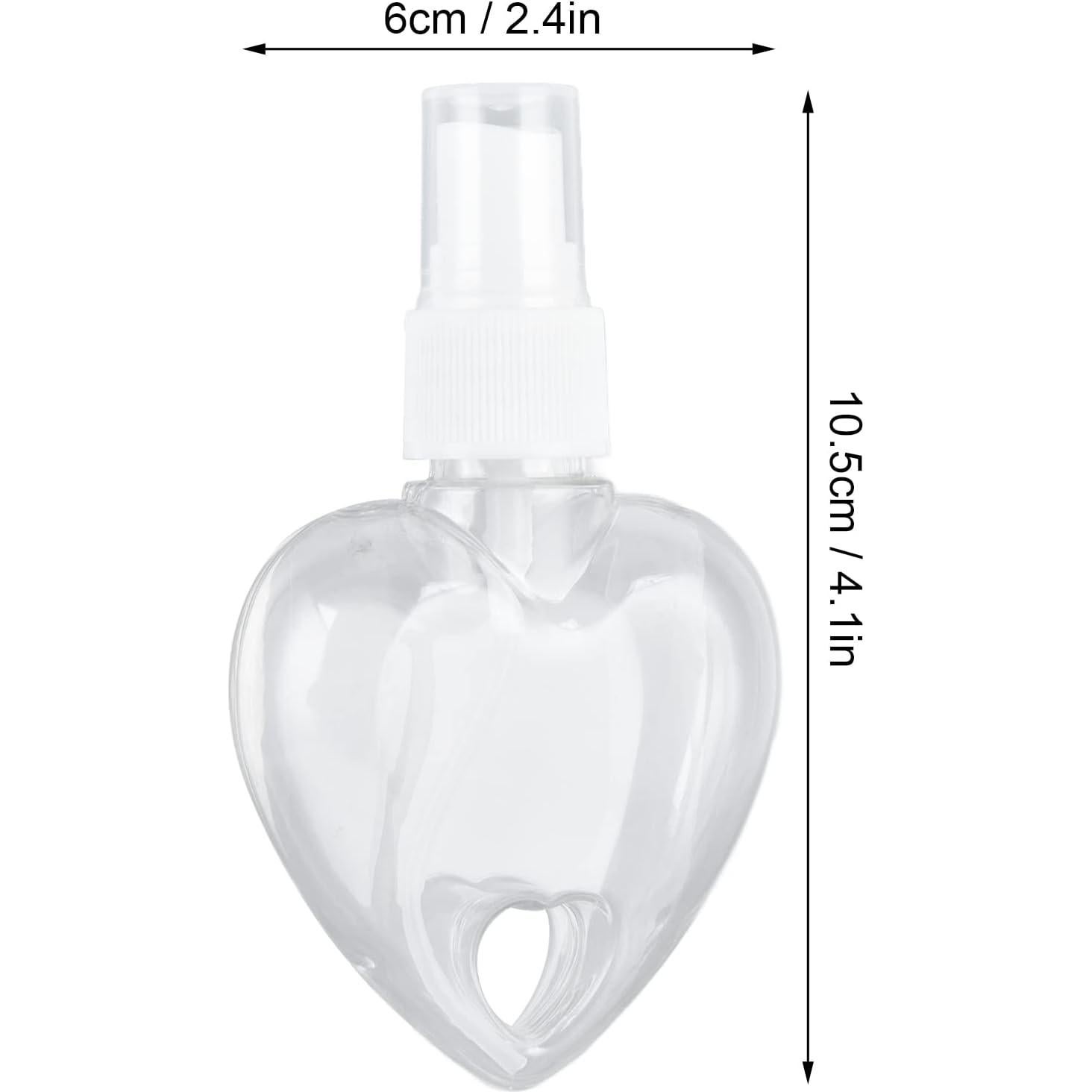 Botellas de Viaje QANYEGN 50ml Transparentes para Llaveros