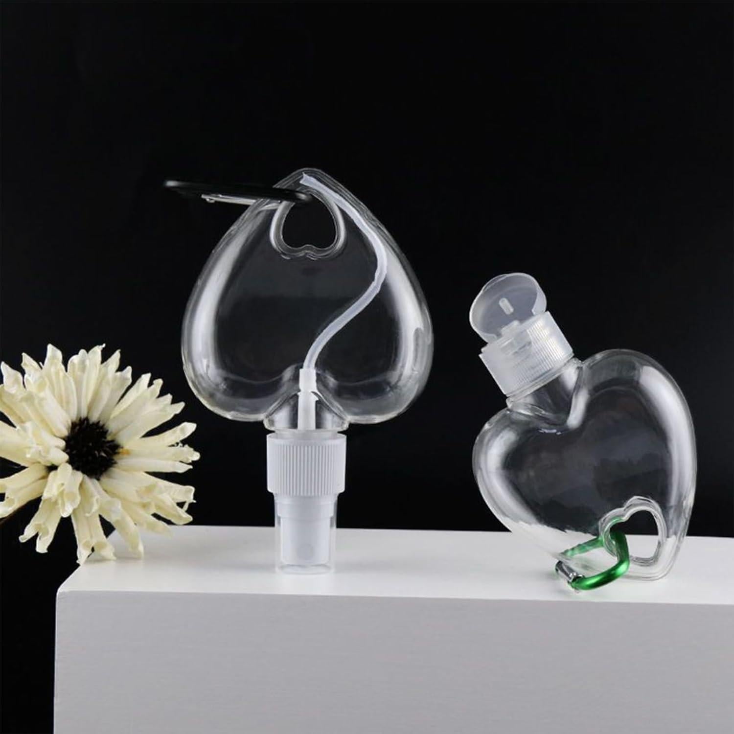 Botellas de Viaje QANYEGN 50ml Transparentes para Llaveros