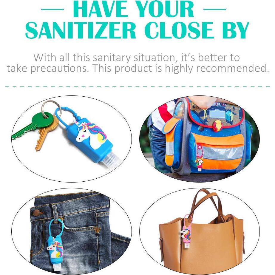 Botellas de Viaje Vacías Color Land Unicornio 30ml 4Pcs